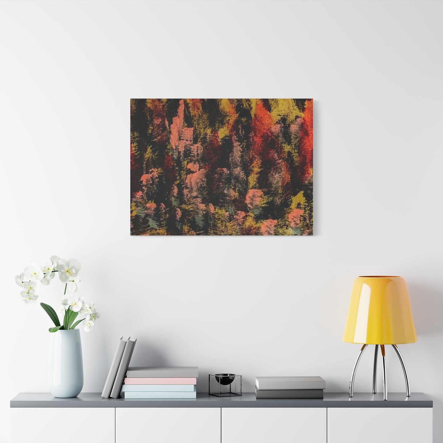 Autumn Forest Abstract — Matte Stretched Canvas