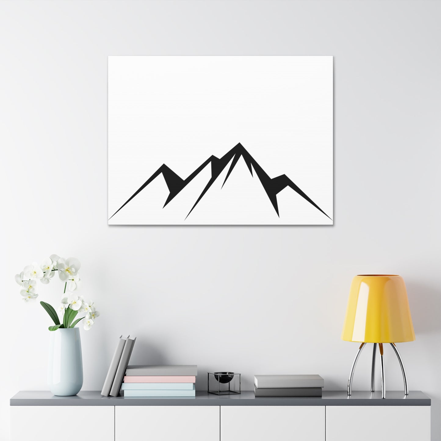 mountains005 - Black Mountain Canvas Art Print