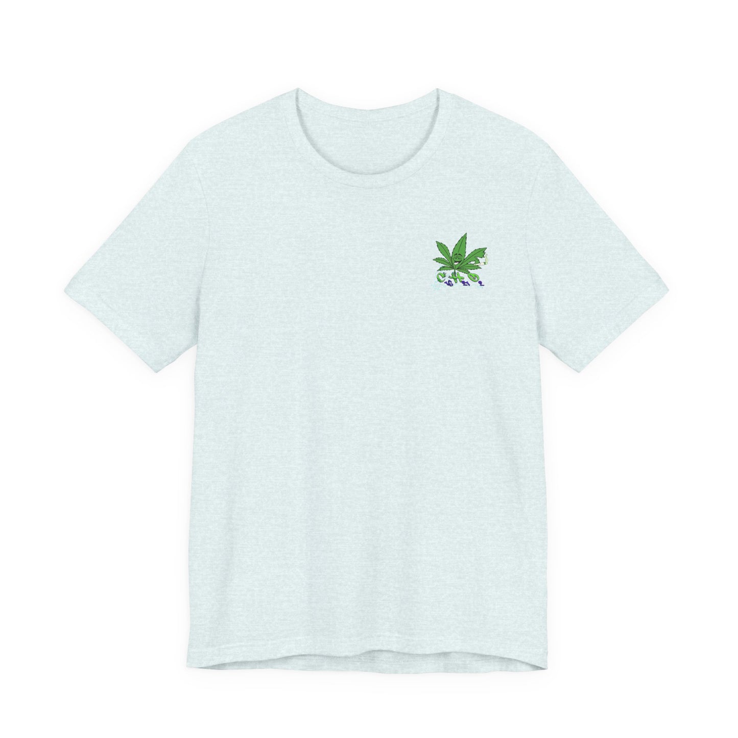 C16H21O2 - Minimal Marijuana Plant Graphic T-Shirt