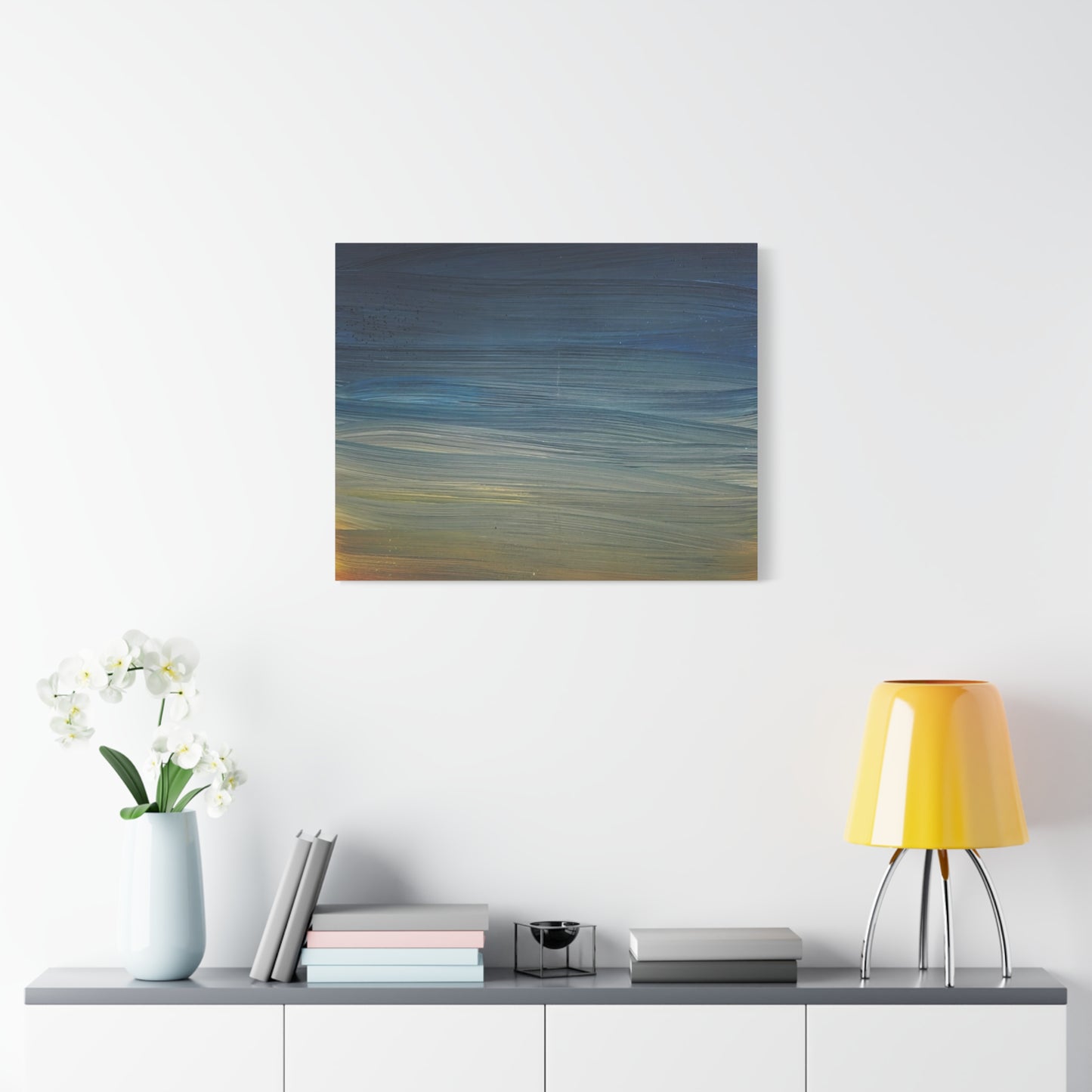 Abstract Coastal Sunset Canvas Print — Matte Stretched Wall Art