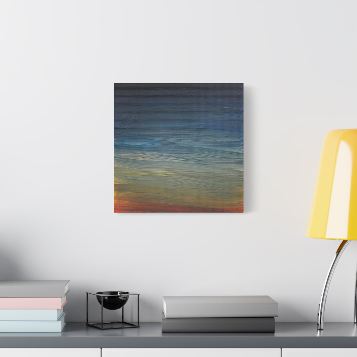 Abstract Coastal Sunset Canvas Print — Matte Stretched Wall Art