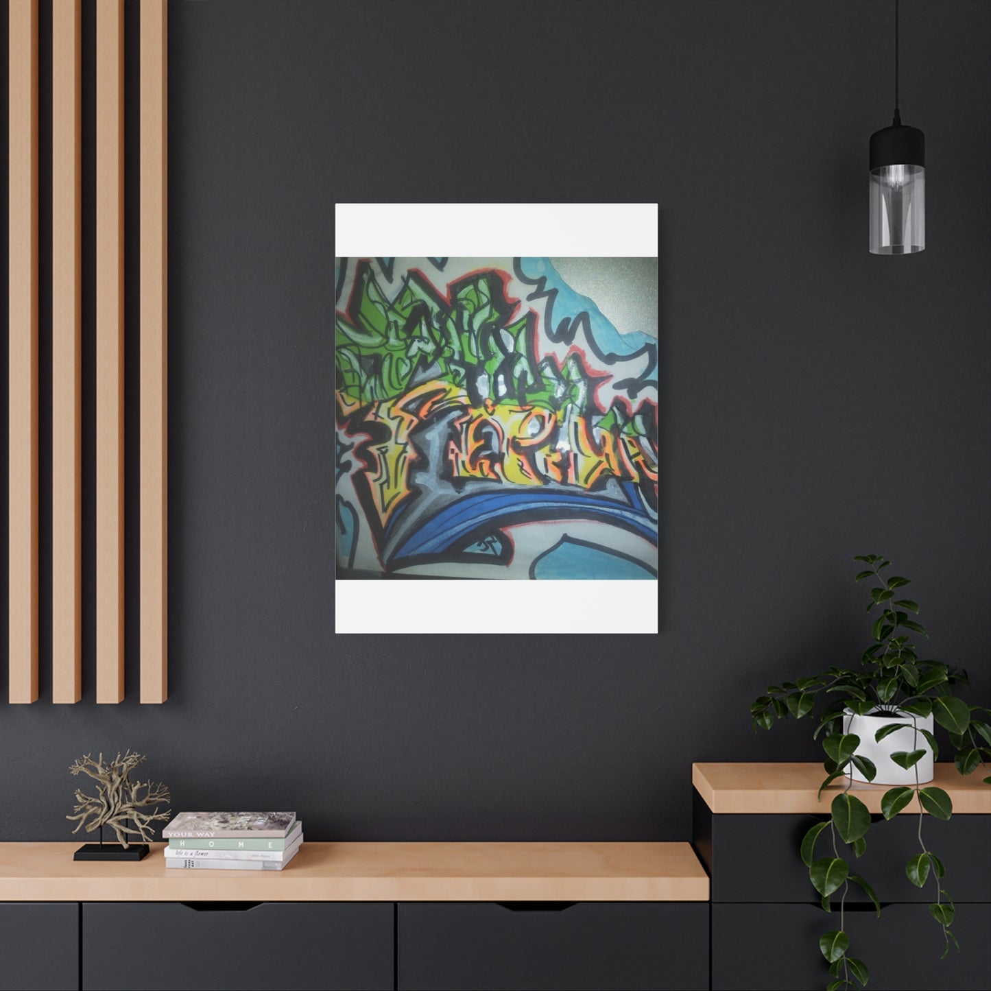 Graffiti Street Art Canvas Print — Urban Colorful Wall Decor