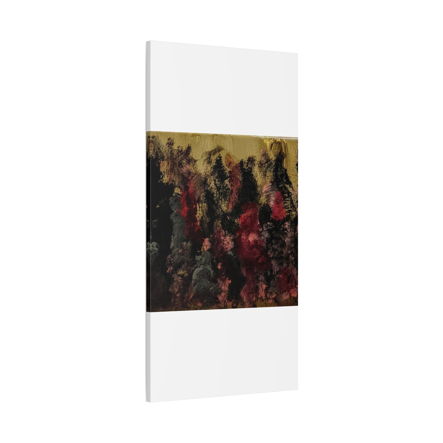 Autumn Forest Nightscape Matte Canvas Print — Stretched 1.25"