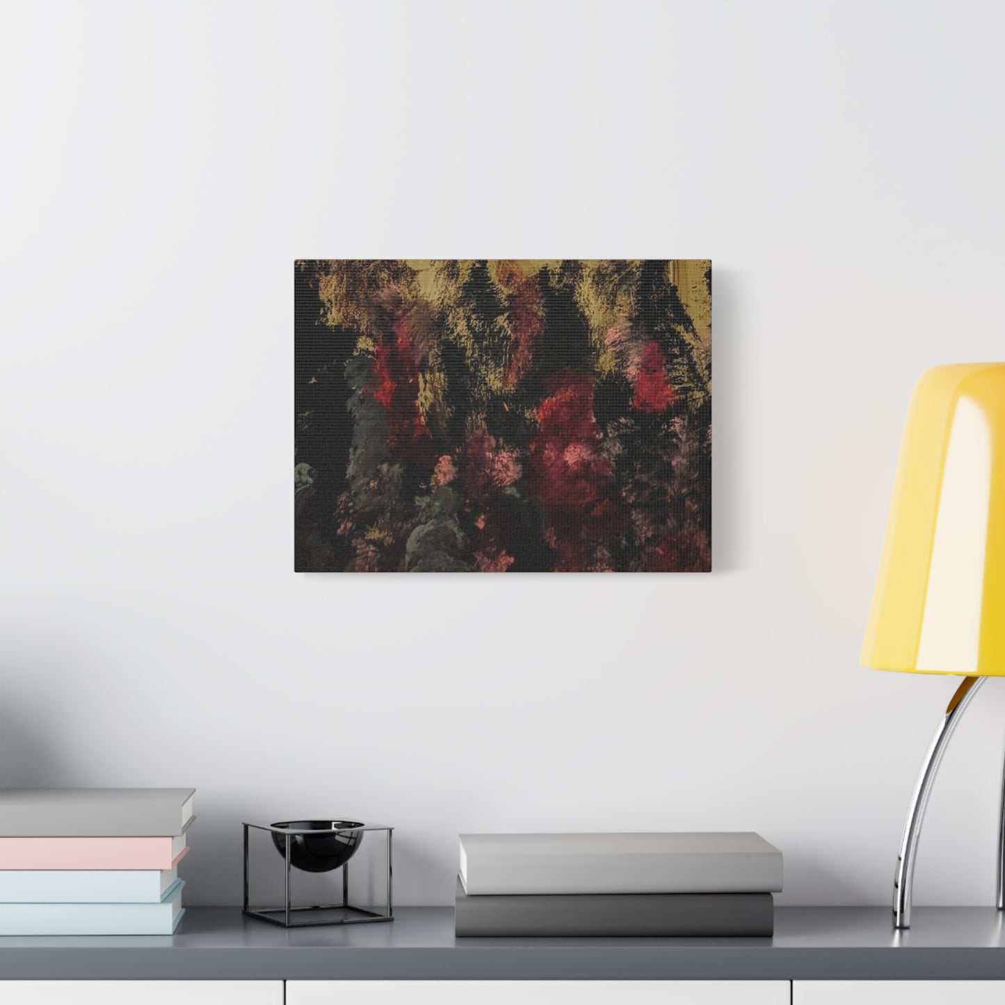 Autumn Forest Nightscape Matte Canvas Print — Stretched 1.25"