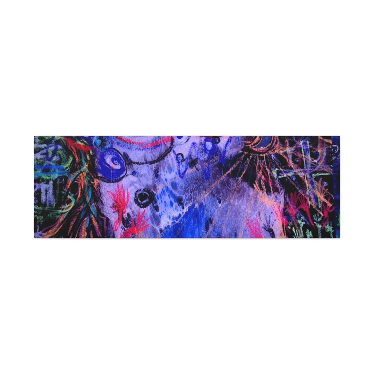 soul_extractions - Abstract Neon Canvas Art - Vibrant Psychedelic Wall Decor