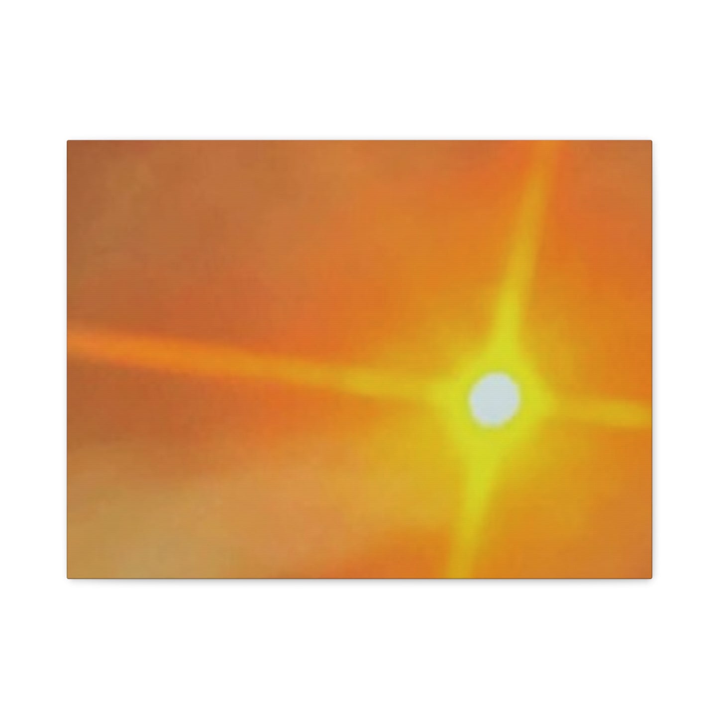 Sunburst Sunset Canvas Print — Warm Abstract Wall Art
