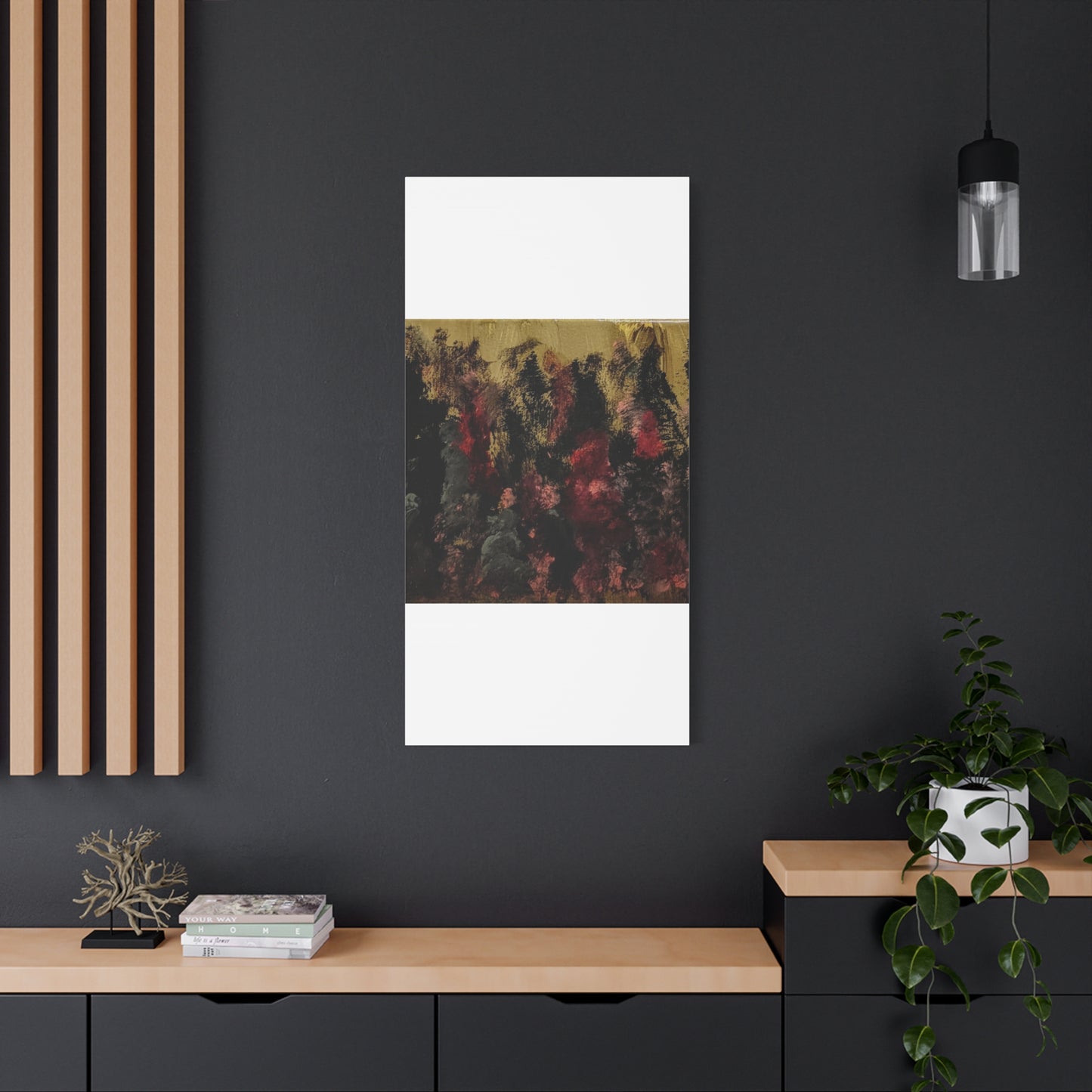 Autumn Forest Nightscape Matte Canvas Print — Stretched 1.25"