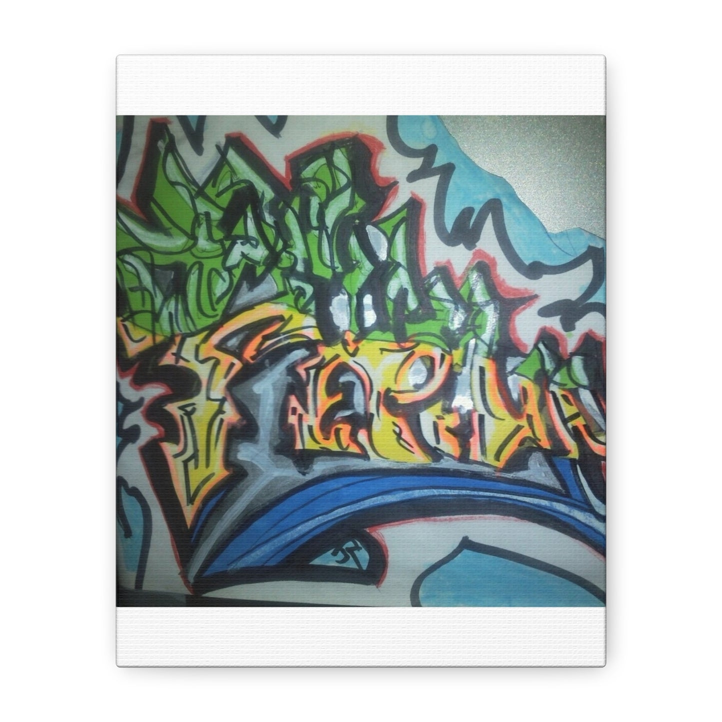 Graffiti Street Art Canvas Print — Urban Colorful Wall Decor