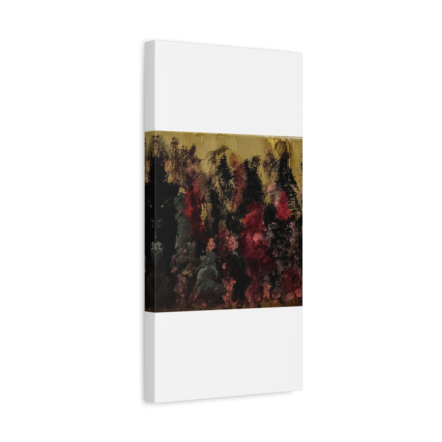 Autumn Forest Nightscape Matte Canvas Print — Stretched 1.25"