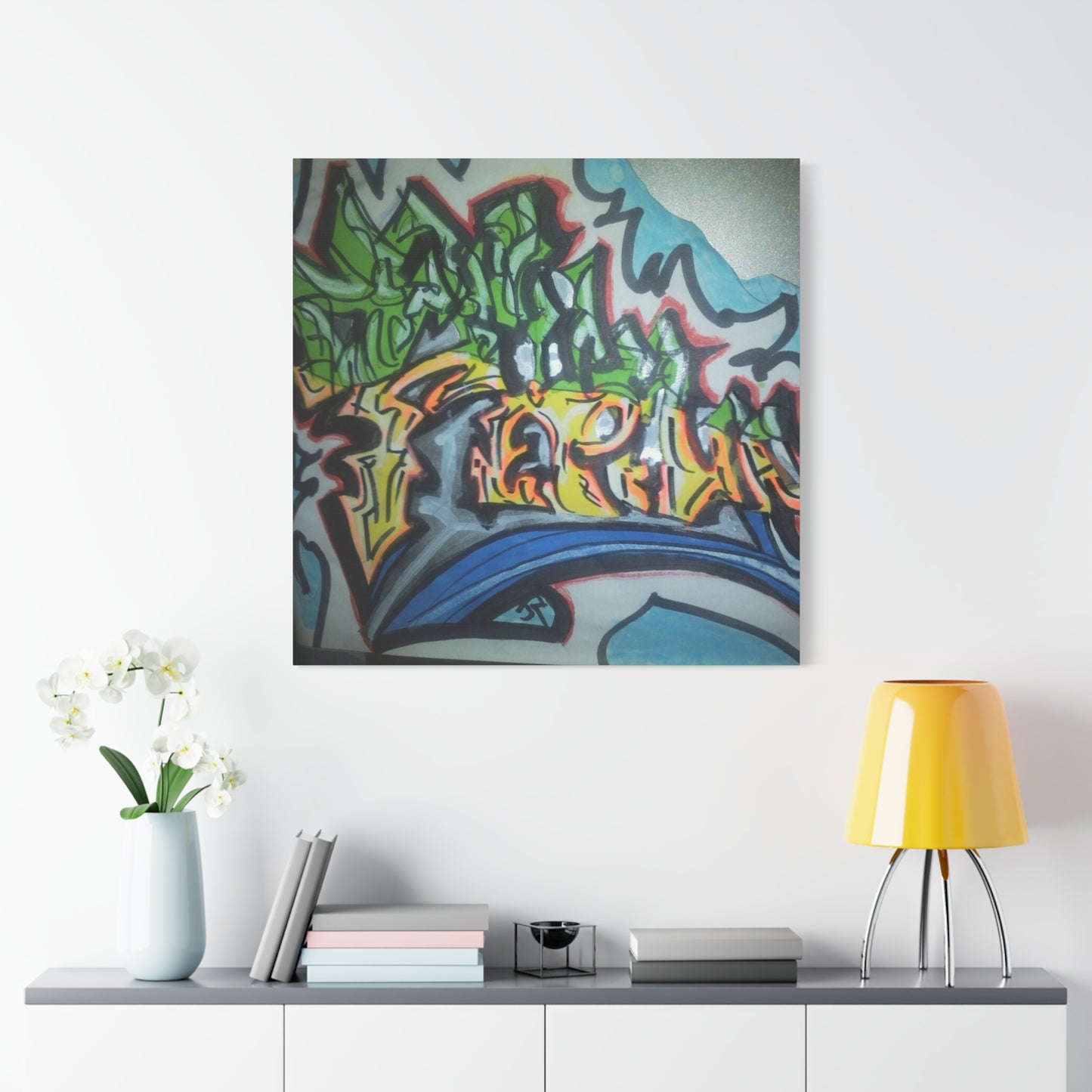 Graffiti Street Art Canvas Print — Urban Colorful Wall Decor