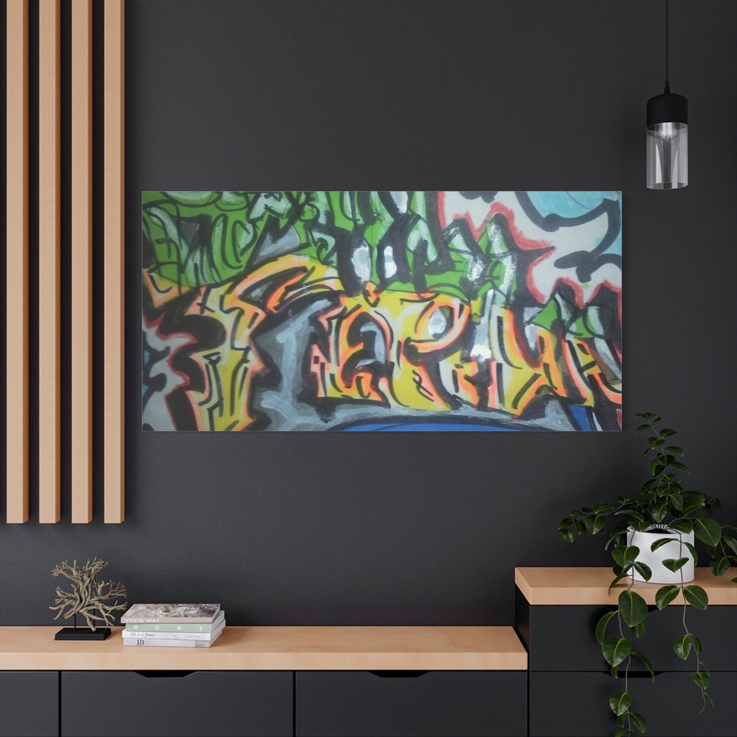 Graffiti Street Art Canvas Print — Urban Colorful Wall Decor
