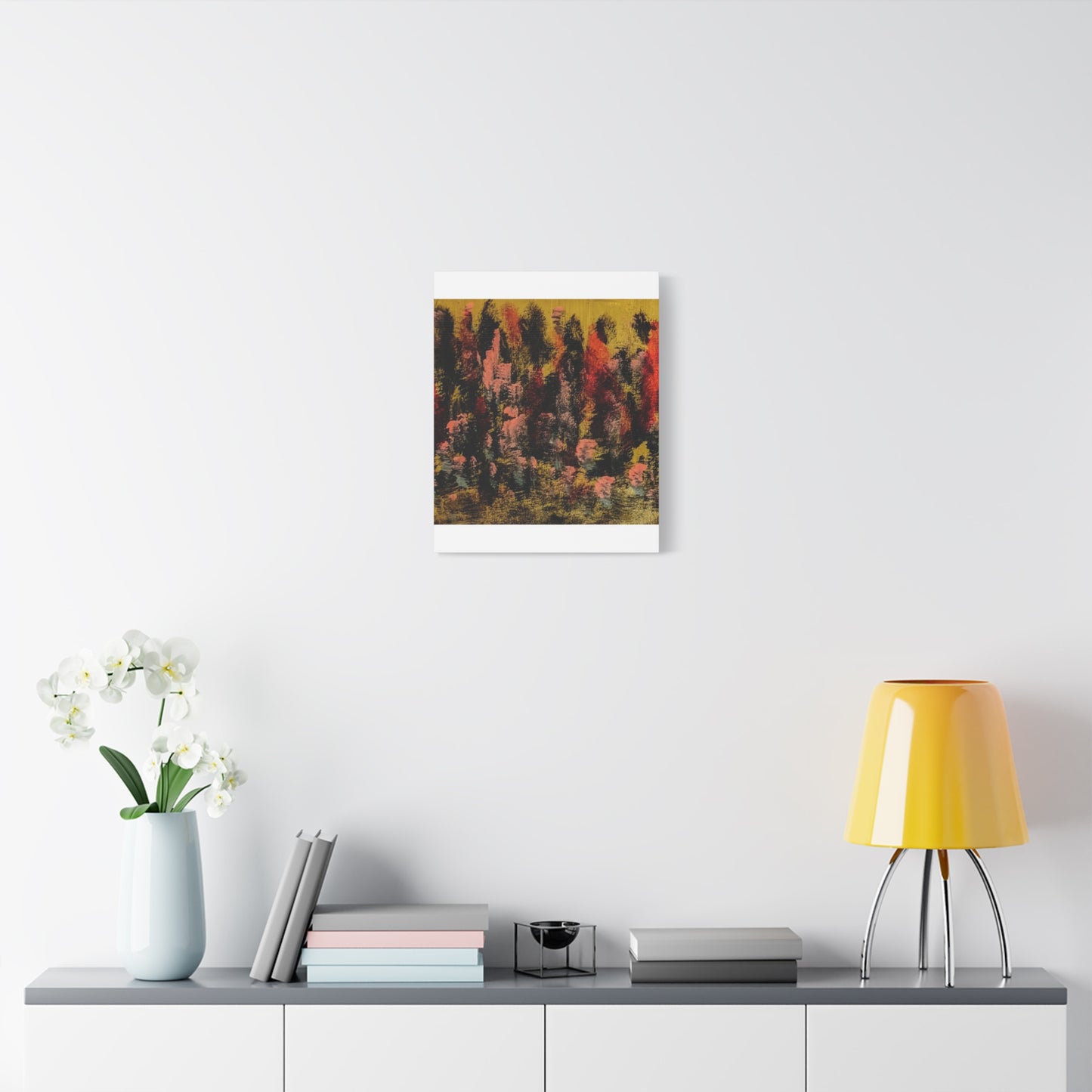 Autumn Forest Abstract — Matte Stretched Canvas