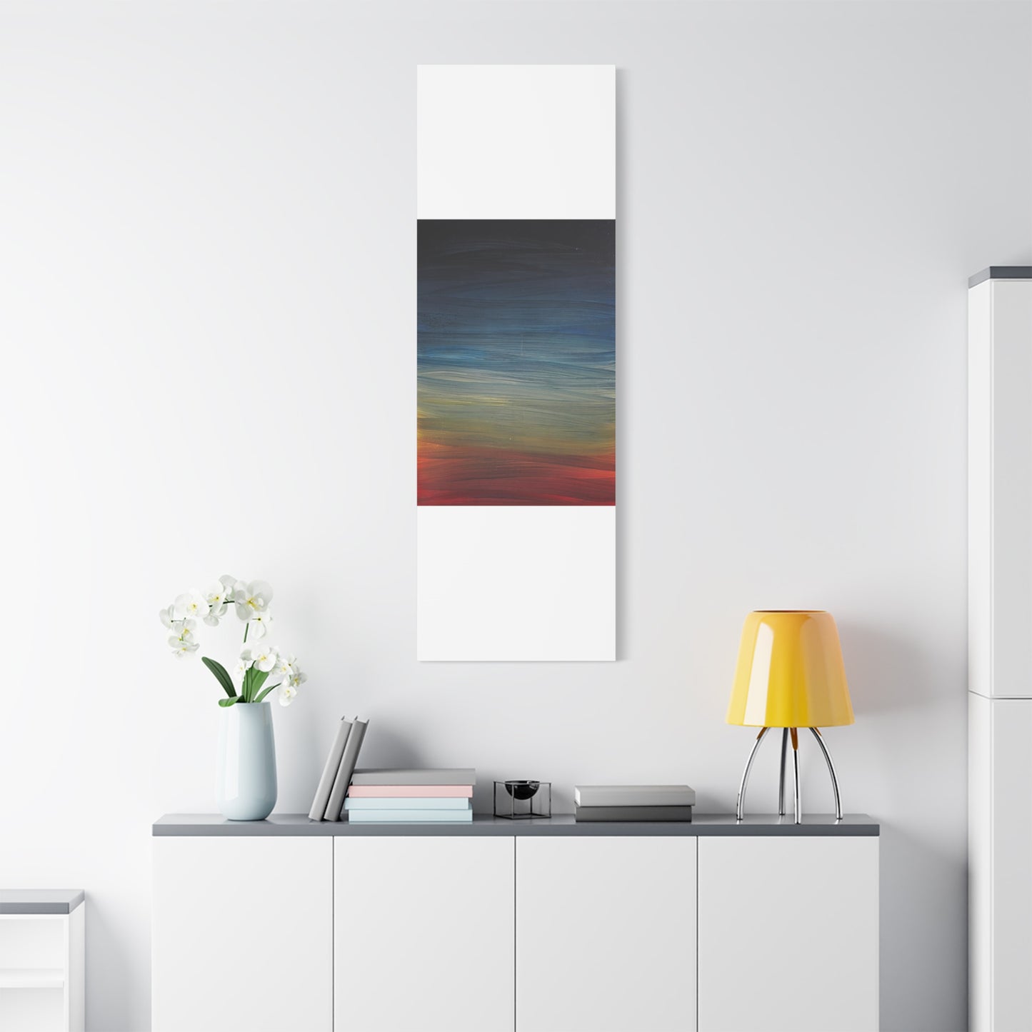 Abstract Coastal Sunset Canvas Print — Matte Stretched Wall Art
