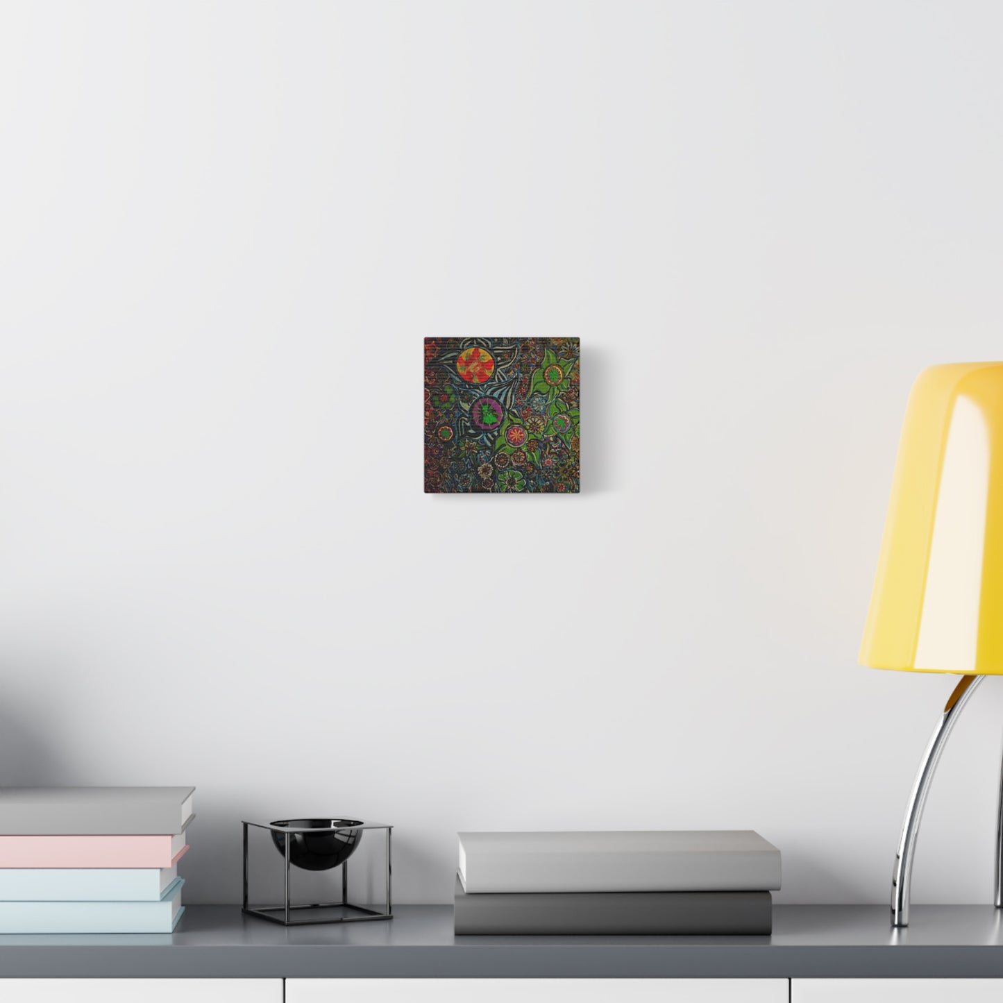 Urban_gardening-03 - Psychedelic Floral Canvas Print — Vibrant Abstract Garden Wall Art