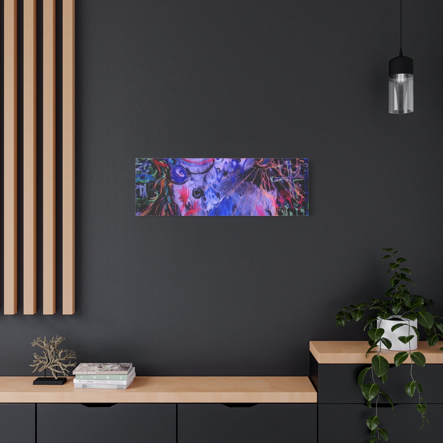 soul_extractions - Abstract Neon Canvas Art - Vibrant Psychedelic Wall Decor