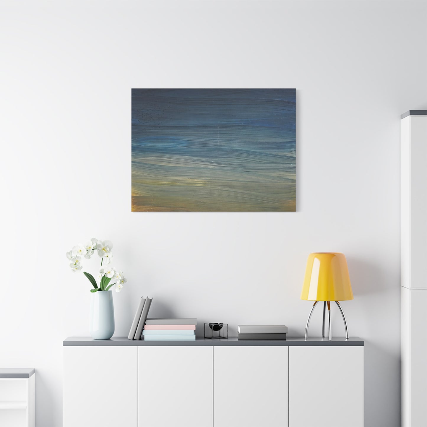 Abstract Coastal Sunset Canvas Print — Matte Stretched Wall Art