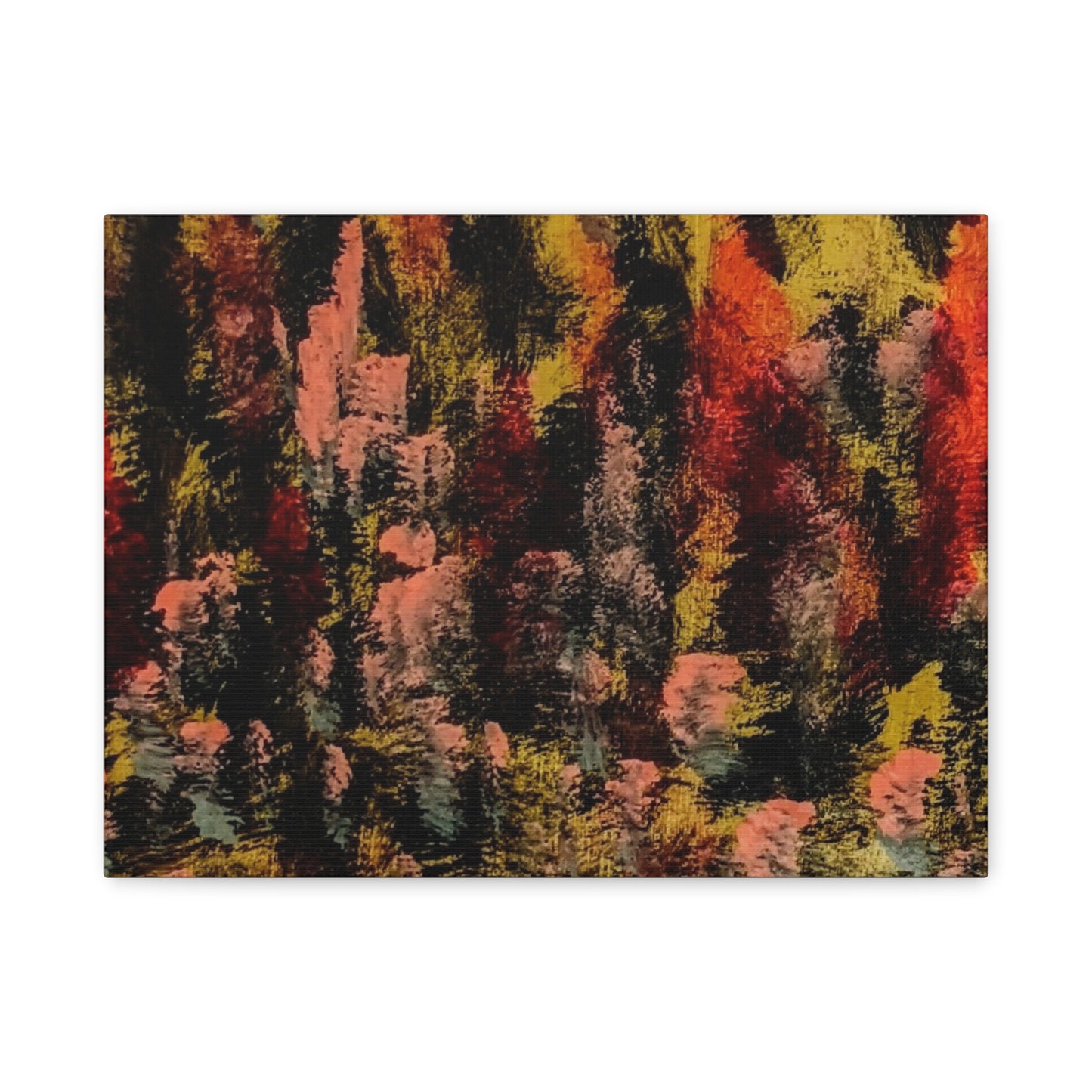Autumn Forest Abstract — Matte Stretched Canvas