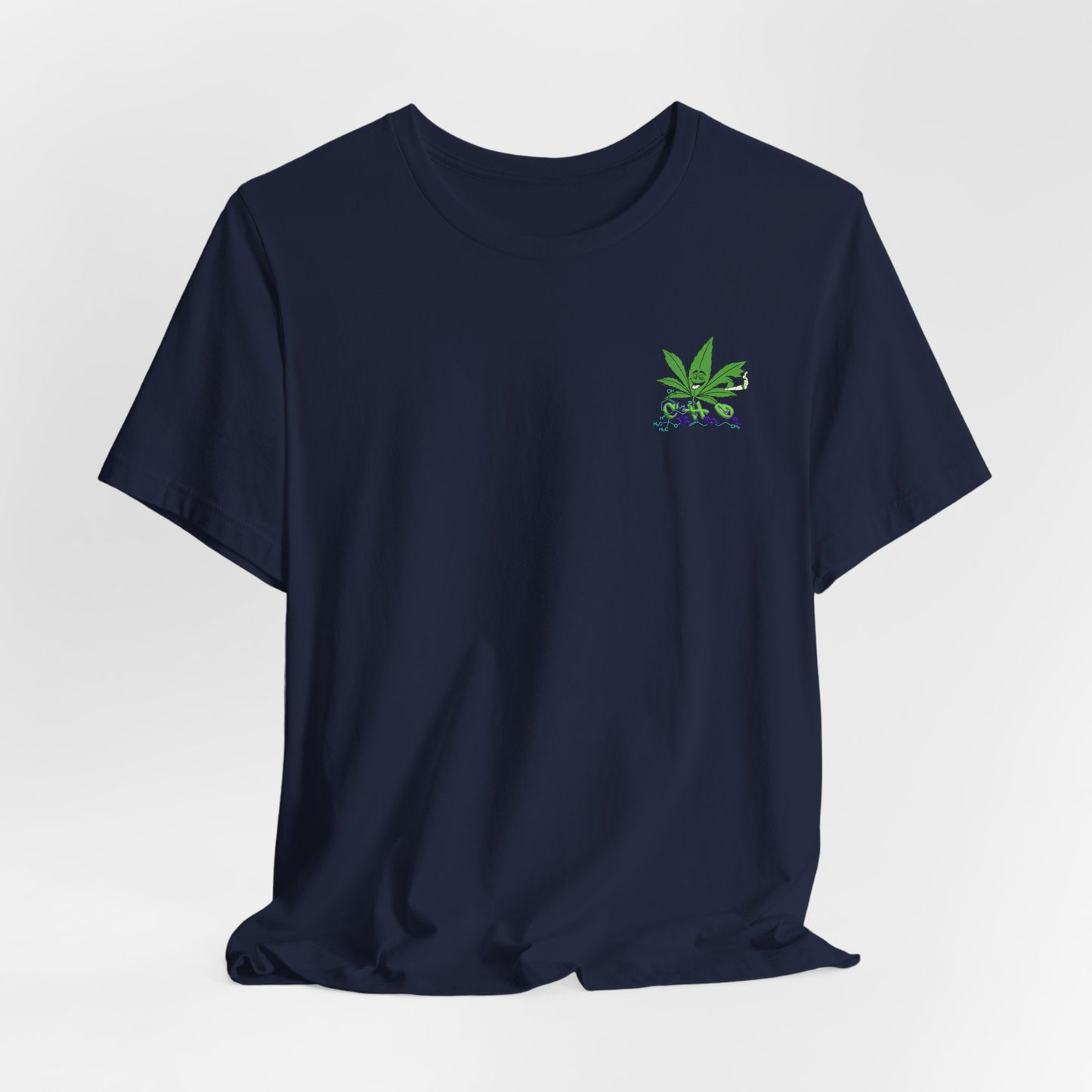 C16H21O2 - Minimal Marijuana Plant Graphic T-Shirt