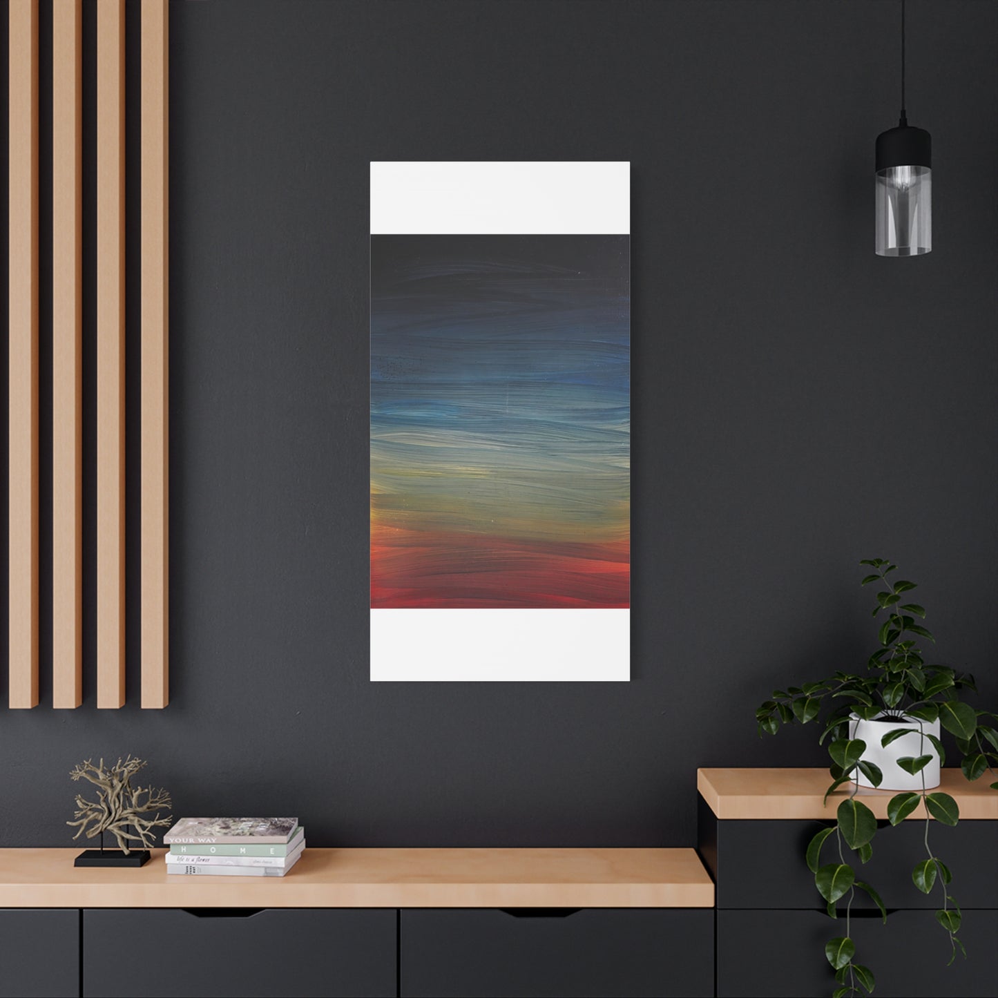 Abstract Coastal Sunset Canvas Print — Matte Stretched Wall Art