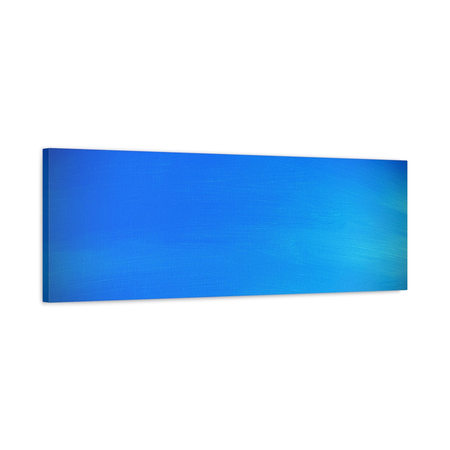 Blue Burst - Gradient Matte Canvas Print — Abstract Ocean Wall Art, Stretched 1.25"