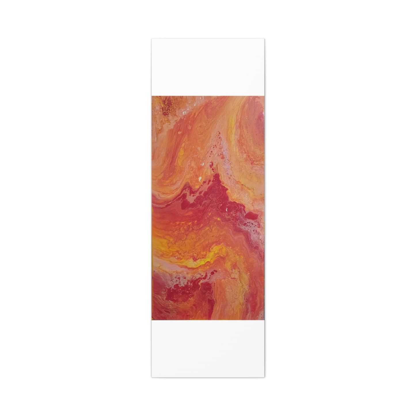 Abstract Pepto Popured - Sunset Swirl Matte Canvas Art - Stretched 1.25"