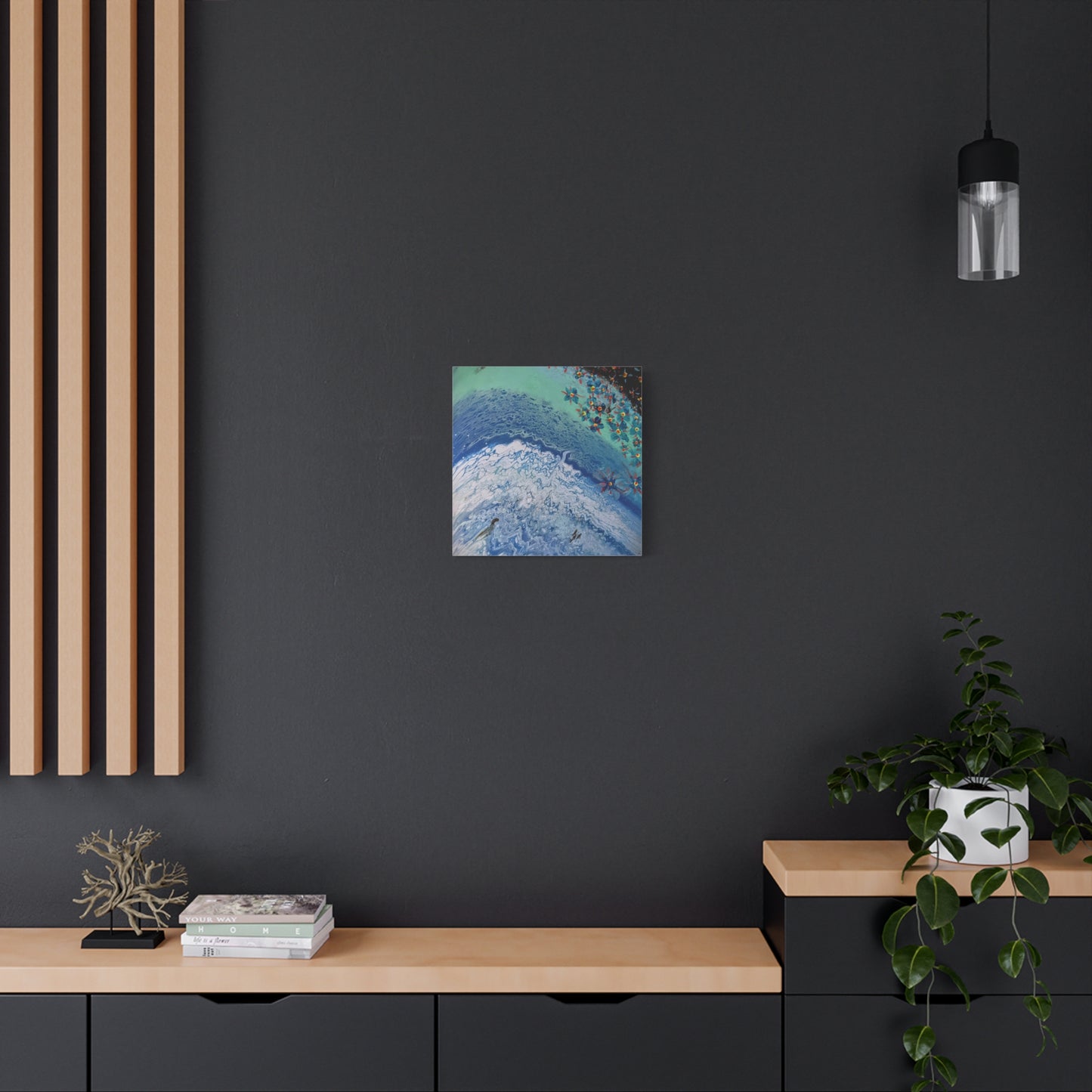 floetrol&flowers - Abstract Matte Canvas Print — Floral Accents Stretched Wall Art