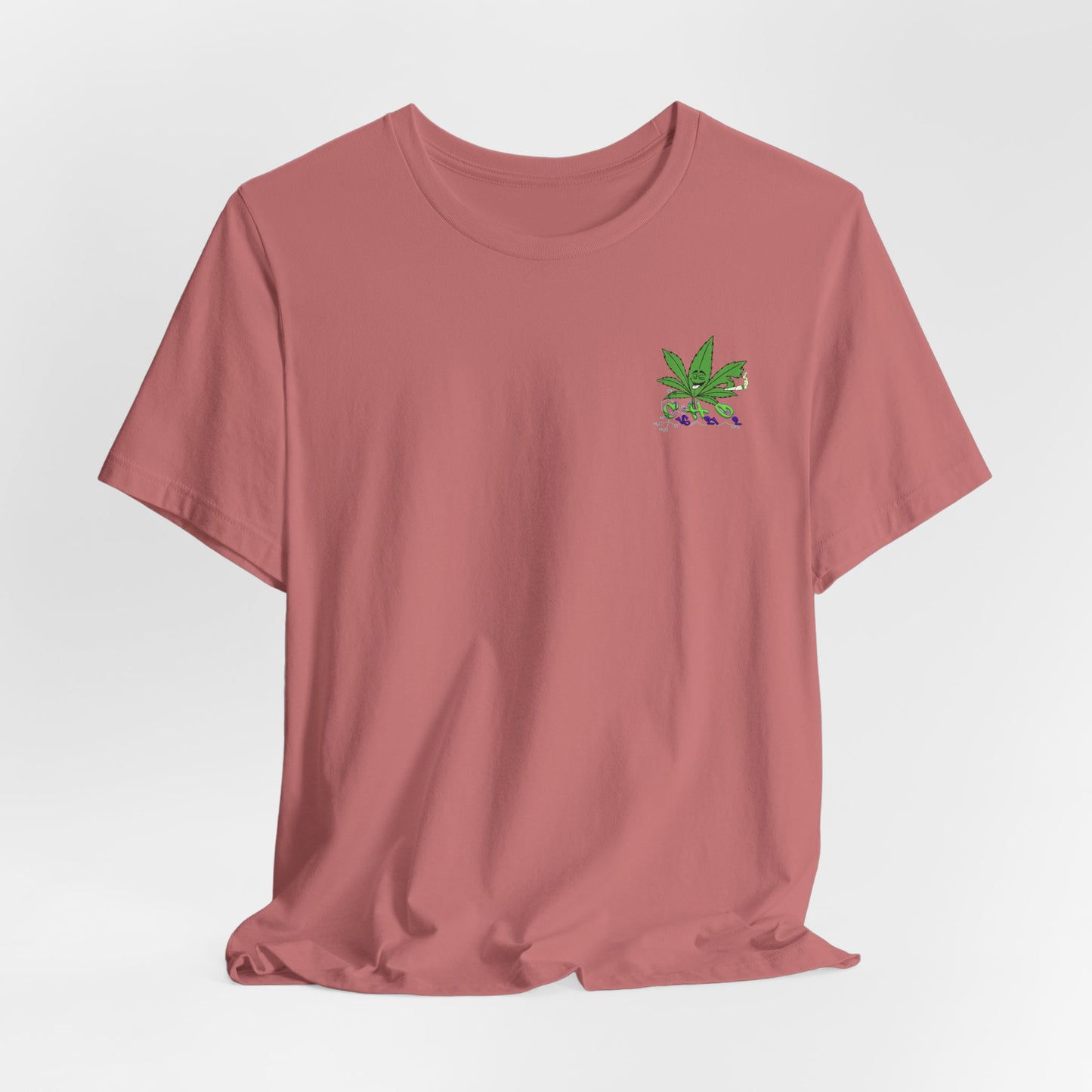 C16H21O2 - Minimal Marijuana Plant Graphic T-Shirt