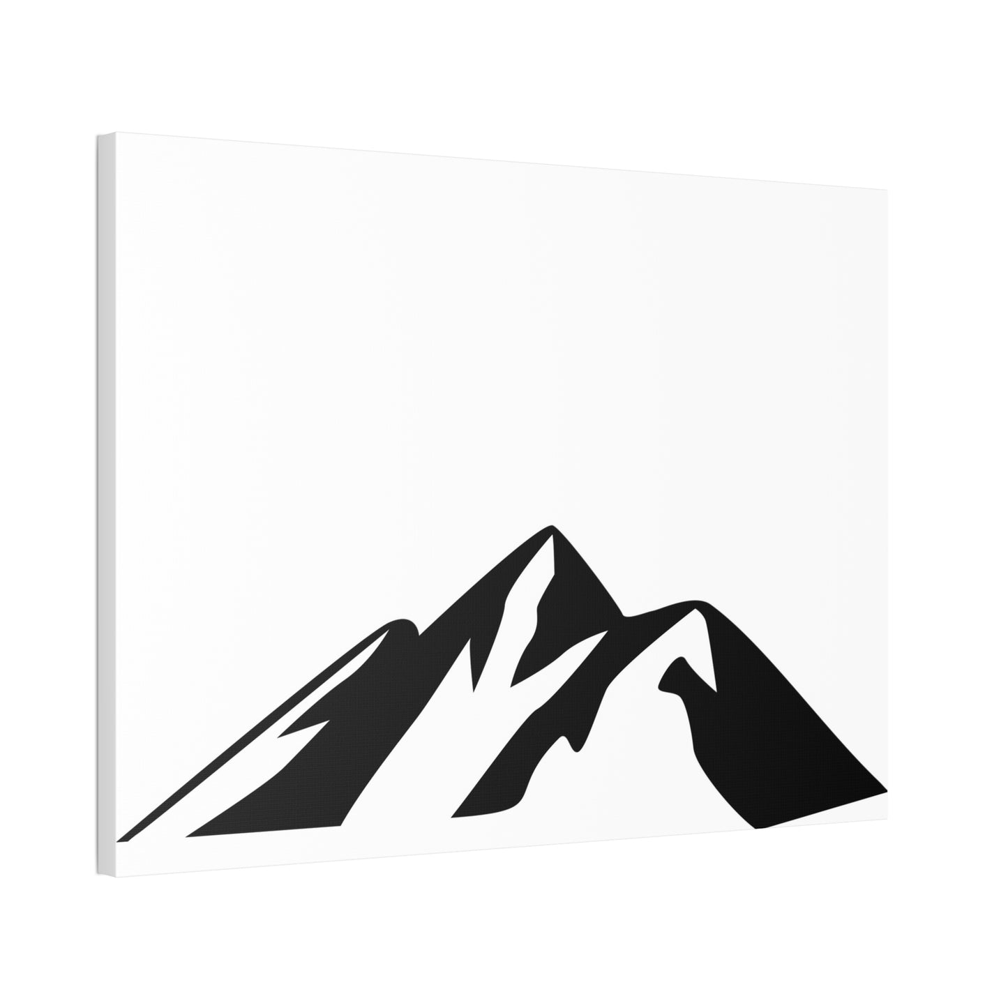 mountains002 - Mountain Silhouette Canvas Art