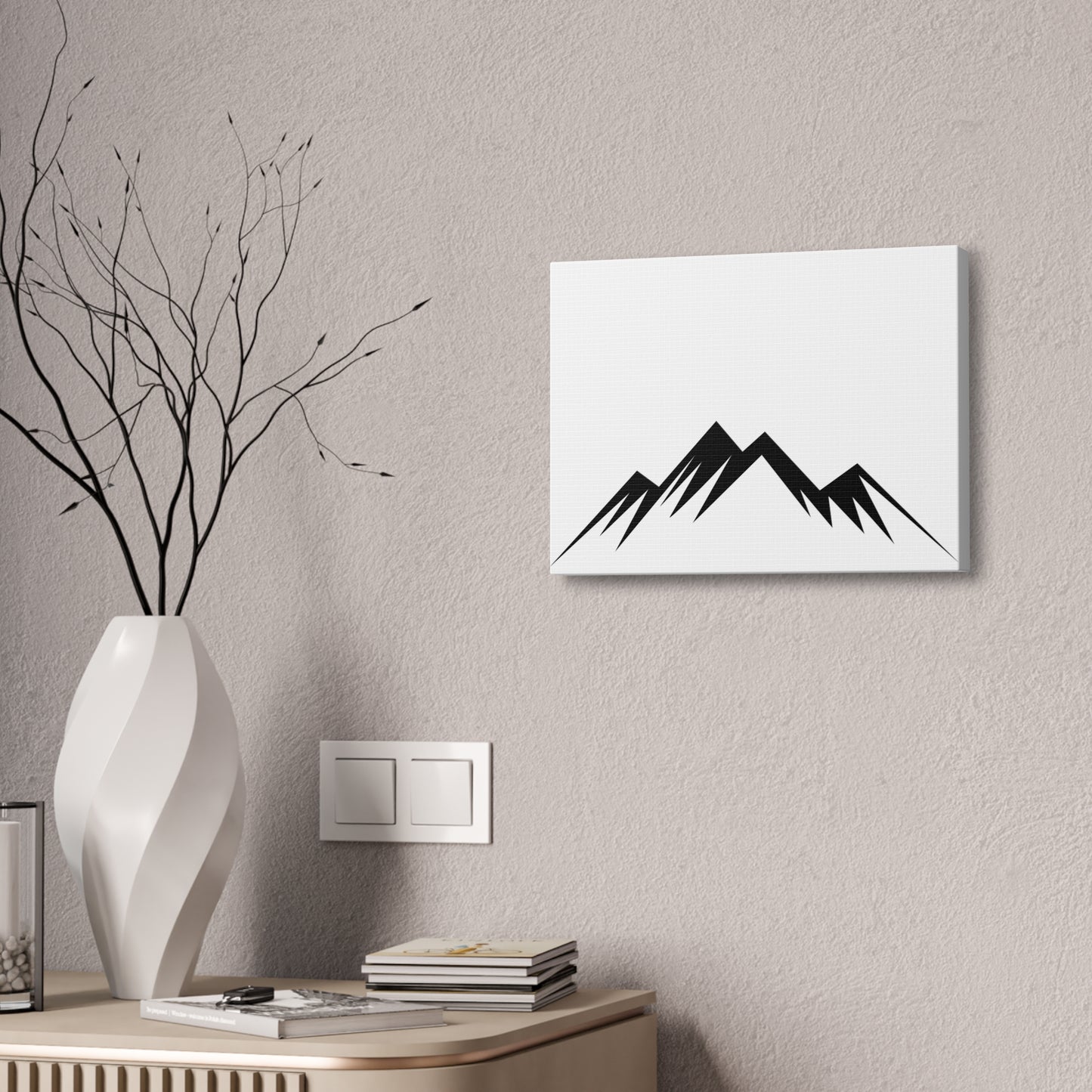 mountains004 - Minimalist Mountain Canvas Art