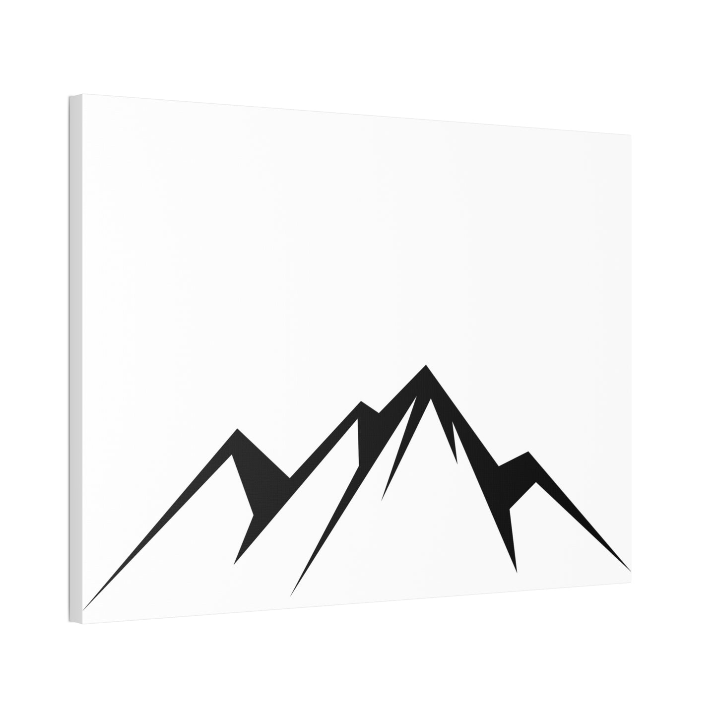 mountains005 - Black Mountain Canvas Art Print