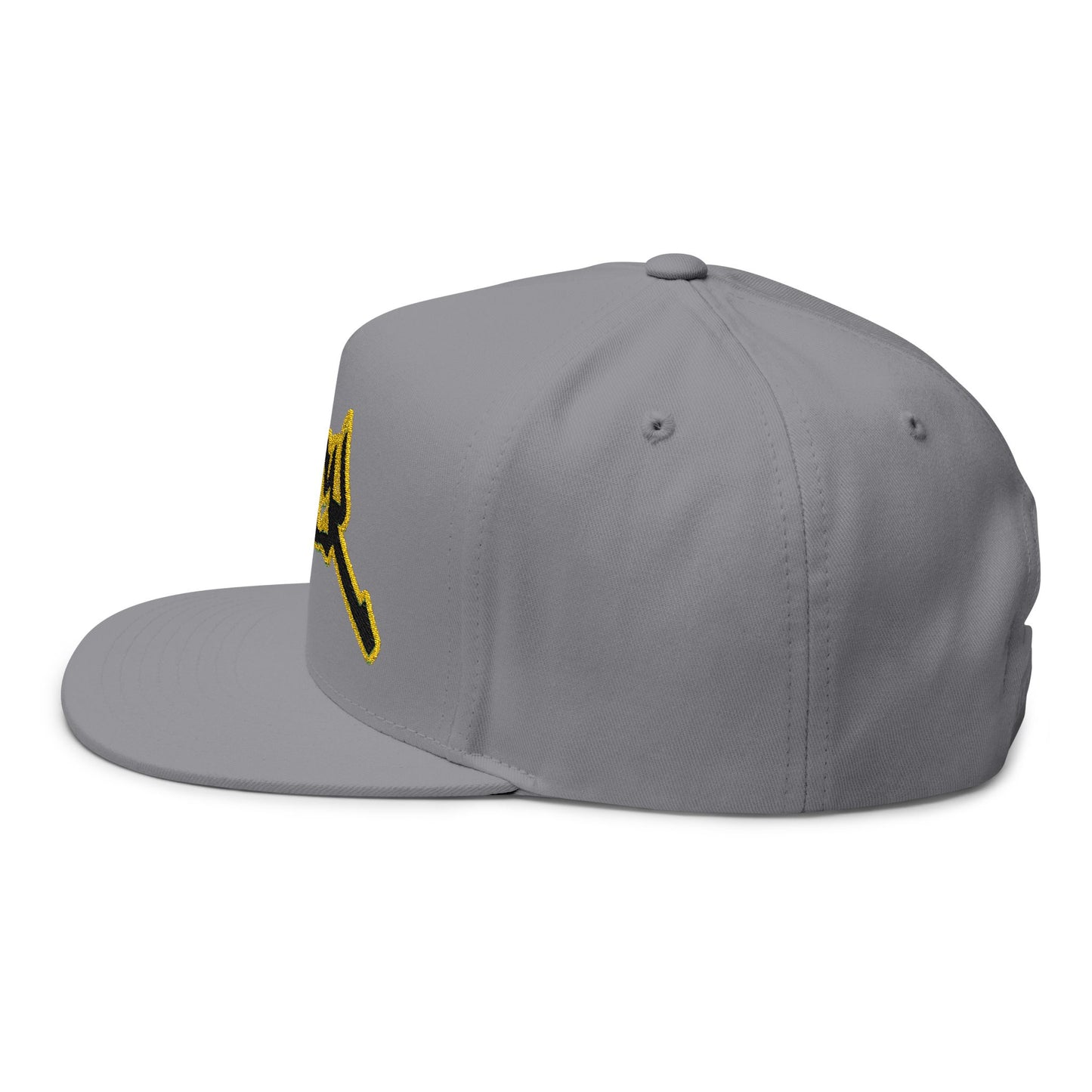 triple_siiick - Embroidered Snapback Hat — "siiick" Yellow Outline