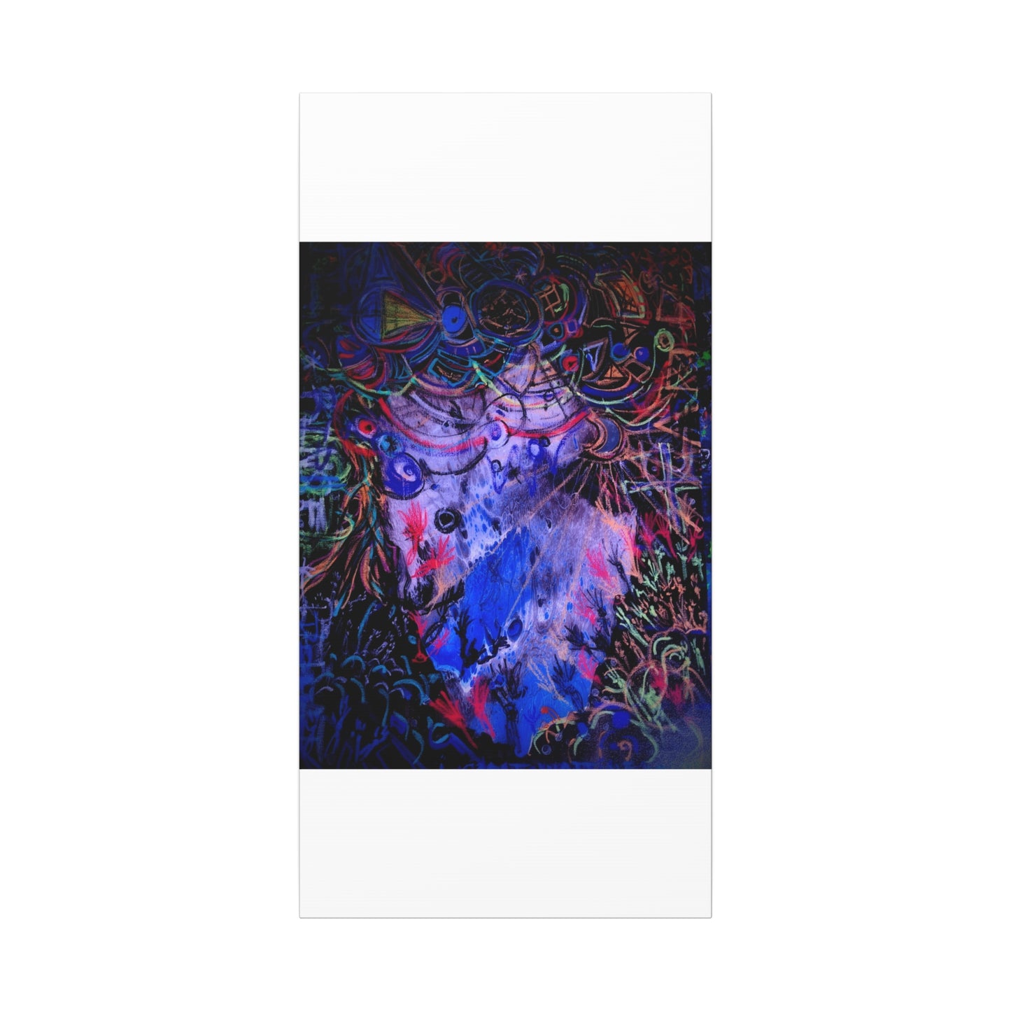 soul_extractions - Abstract Neon Canvas Art - Vibrant Psychedelic Wall Decor