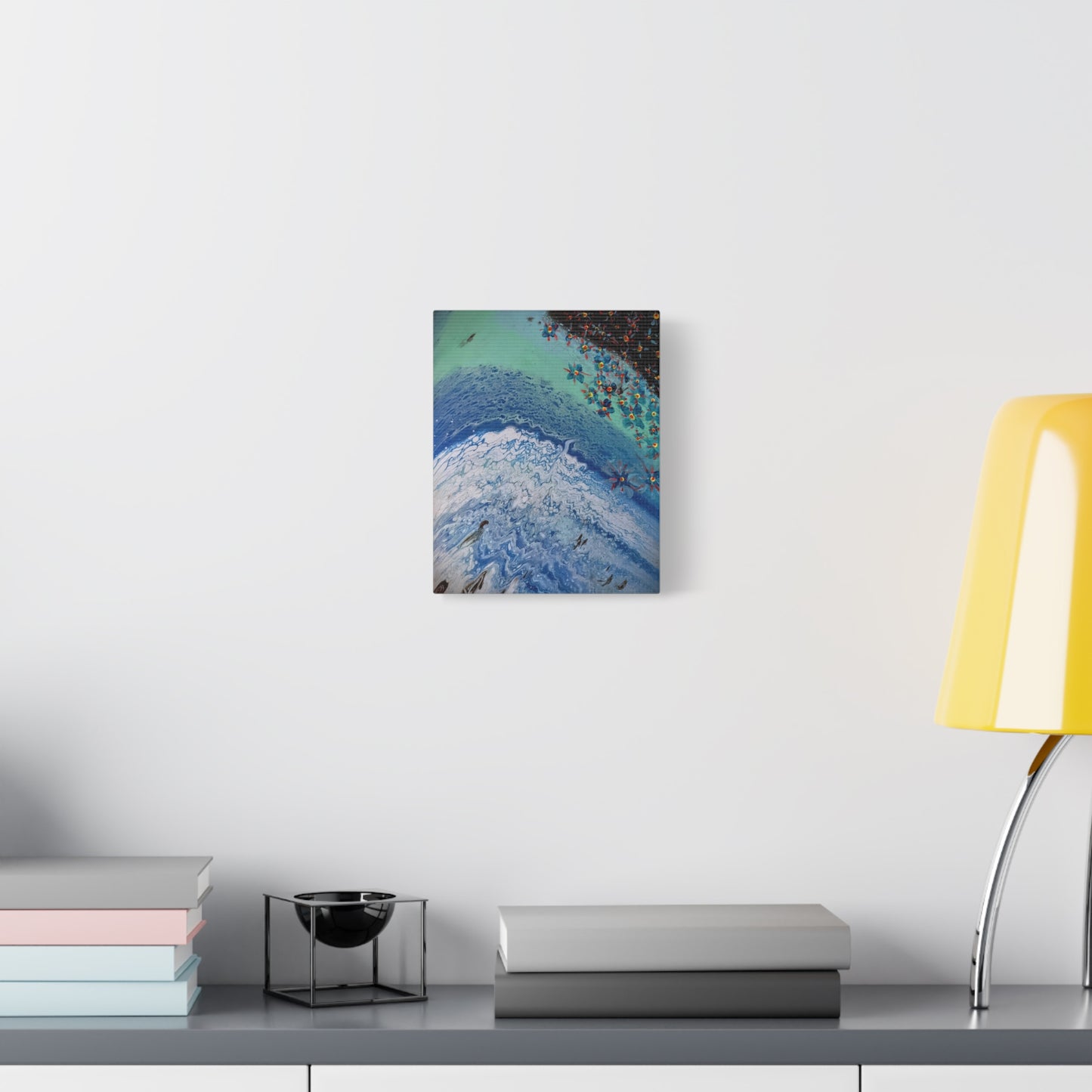 floetrol&flowers - Abstract Matte Canvas Print — Floral Accents Stretched Wall Art