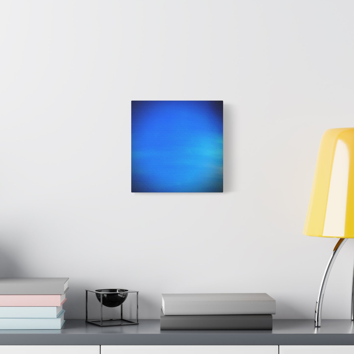 Blue Burst - Gradient Matte Canvas Print — Abstract Ocean Wall Art, Stretched 1.25"