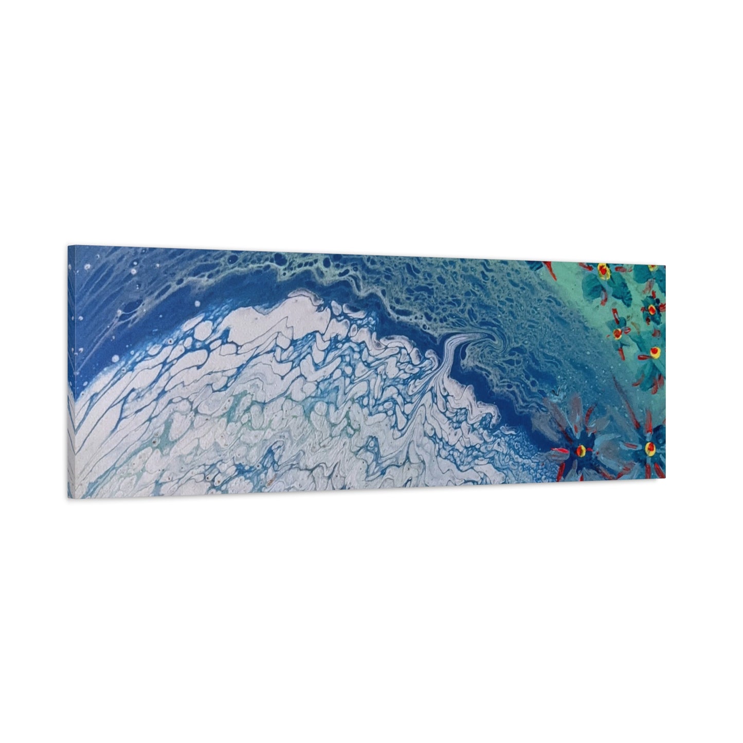 floetrol&flowers - Abstract Matte Canvas Print — Floral Accents Stretched Wall Art