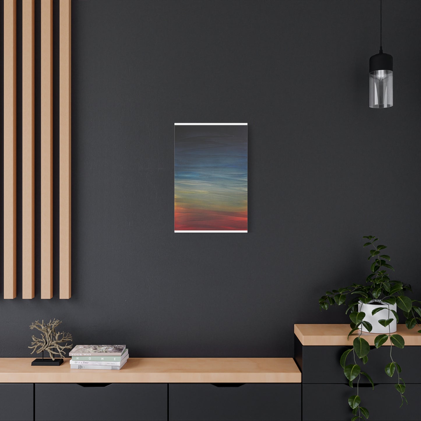 Abstract Coastal Sunset Canvas Print — Matte Stretched Wall Art