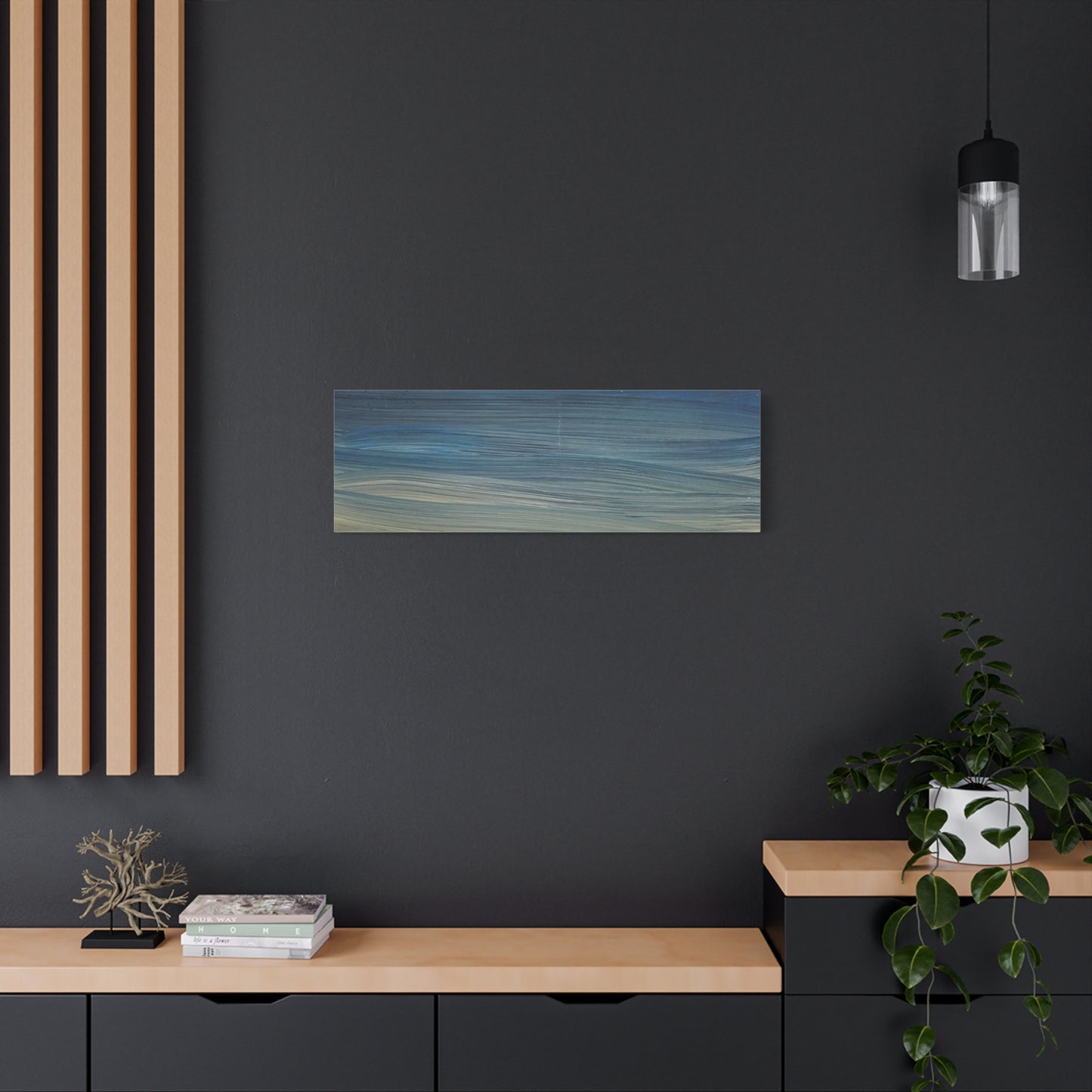 Abstract Coastal Sunset Canvas Print — Matte Stretched Wall Art