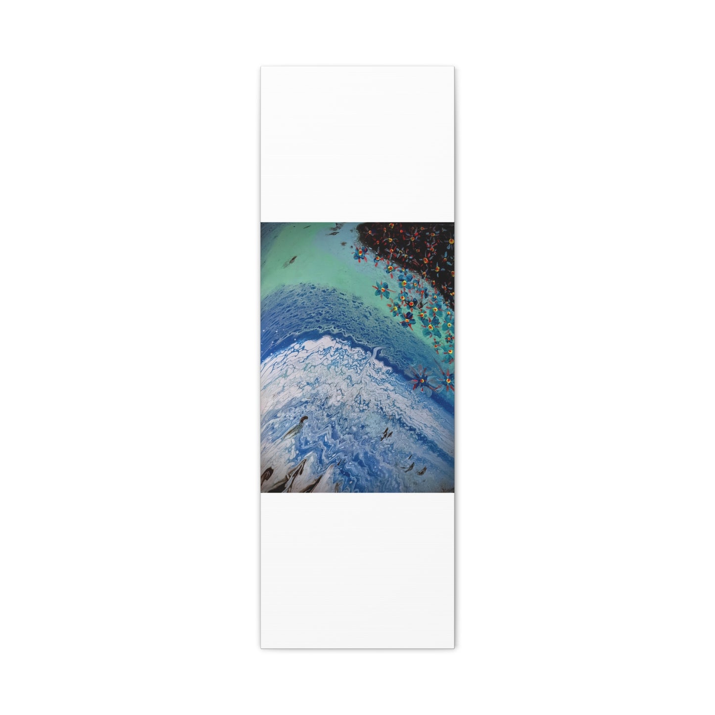 floetrol&flowers - Abstract Matte Canvas Print — Floral Accents Stretched Wall Art