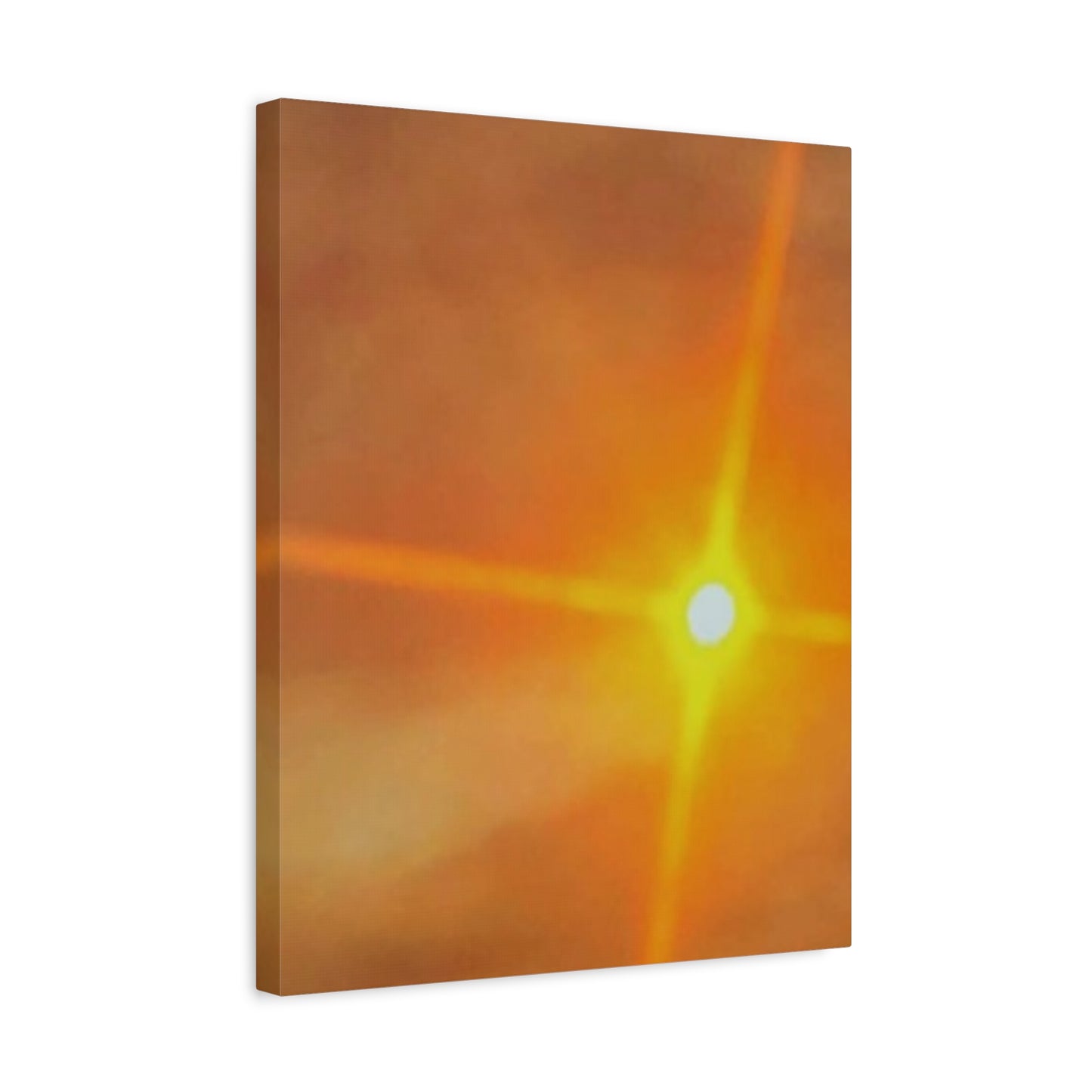 Sunburst Sunset Canvas Print — Warm Abstract Wall Art
