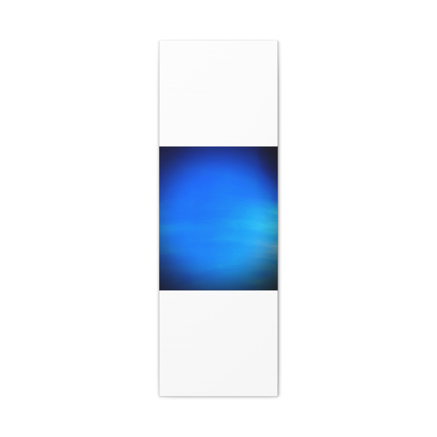 Blue Burst - Gradient Matte Canvas Print — Abstract Ocean Wall Art, Stretched 1.25"
