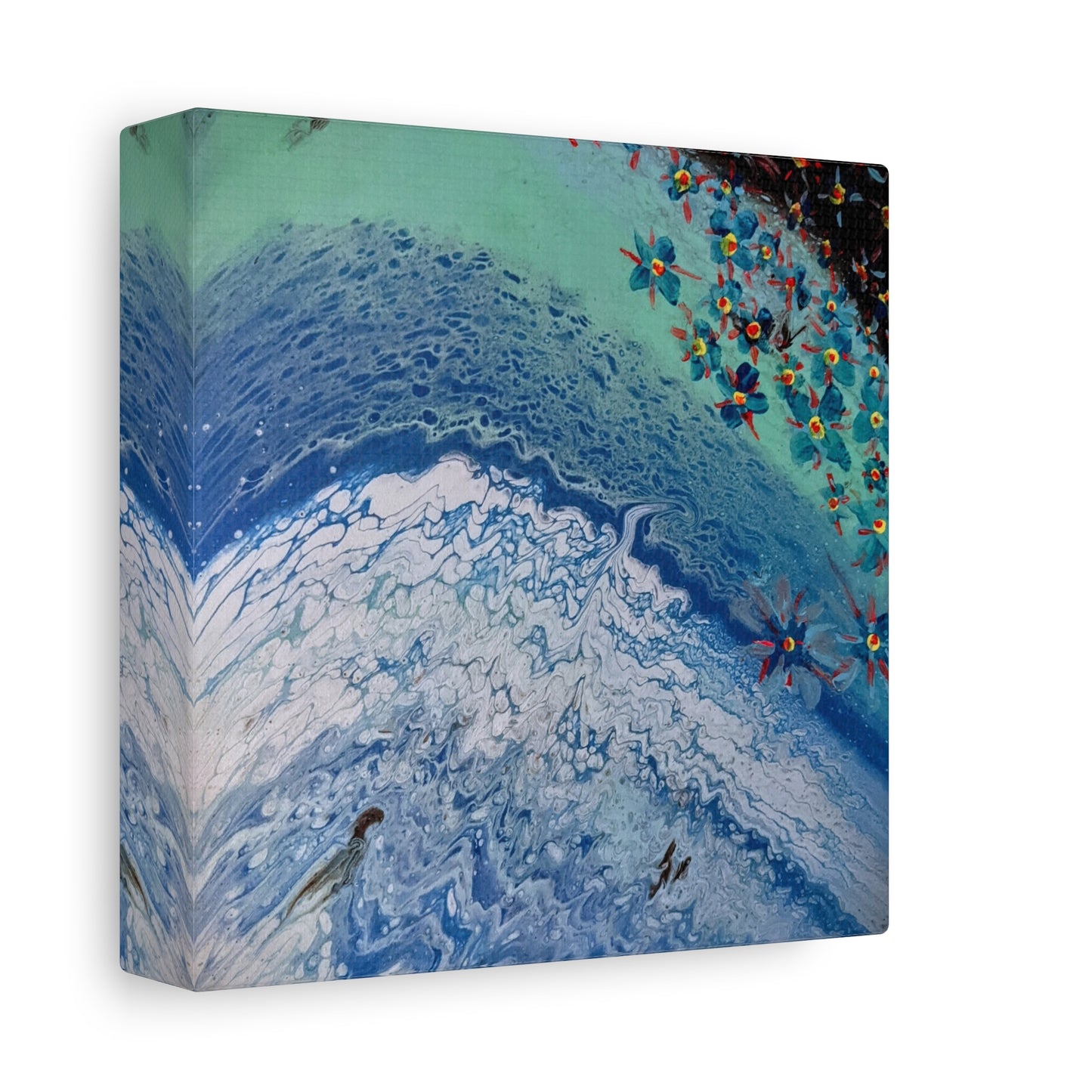 floetrol&flowers - Abstract Matte Canvas Print — Floral Accents Stretched Wall Art