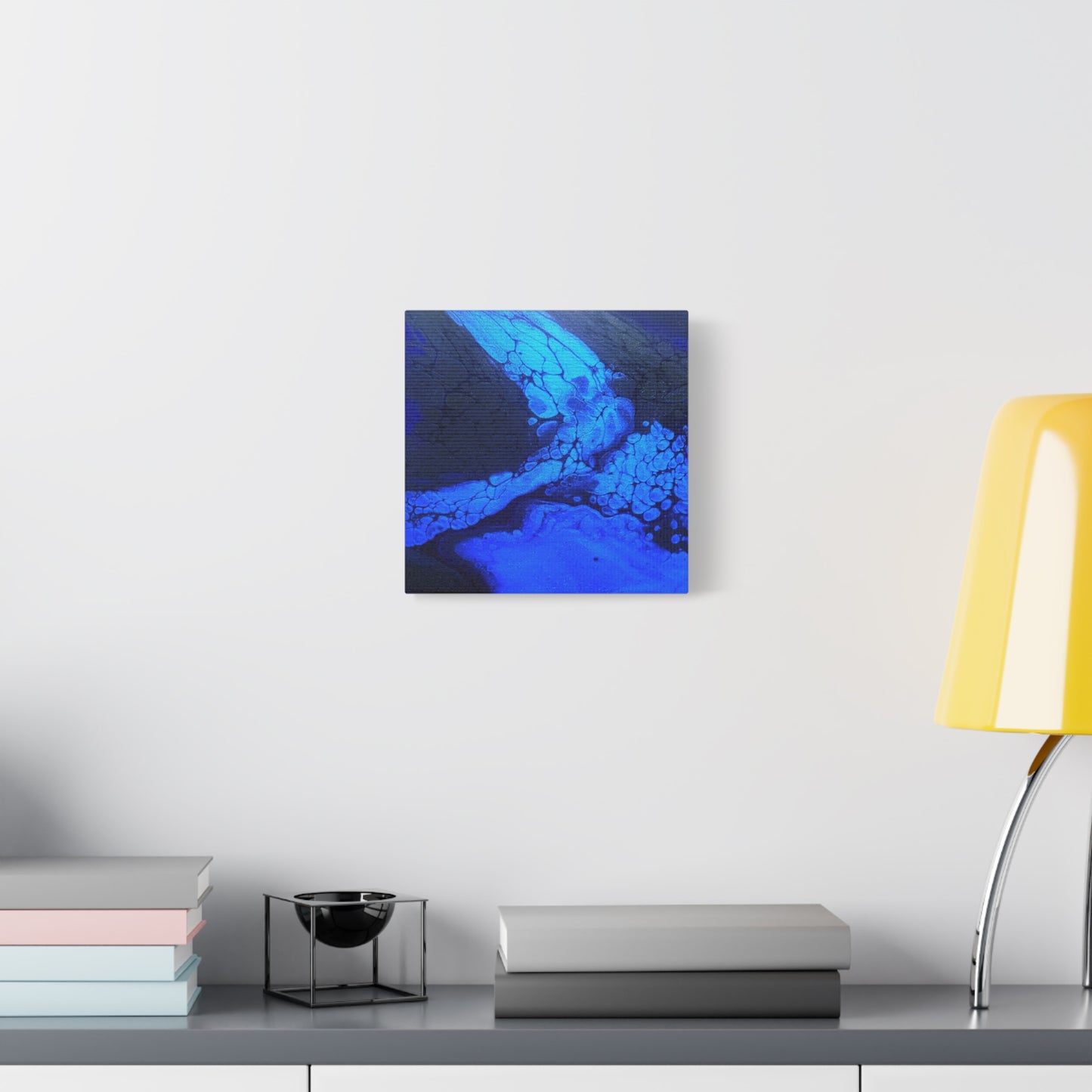 Abstract Blue Ocean Canvas Print — Matte Stretched Wall Art