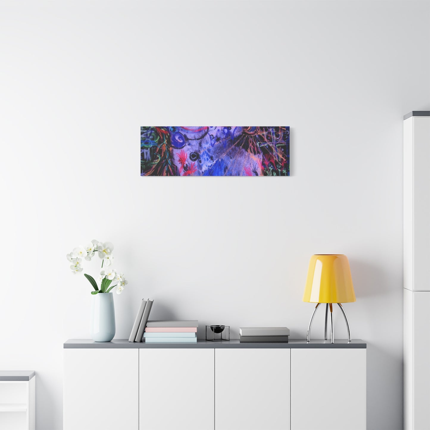 soul_extractions - Abstract Neon Canvas Art - Vibrant Psychedelic Wall Decor