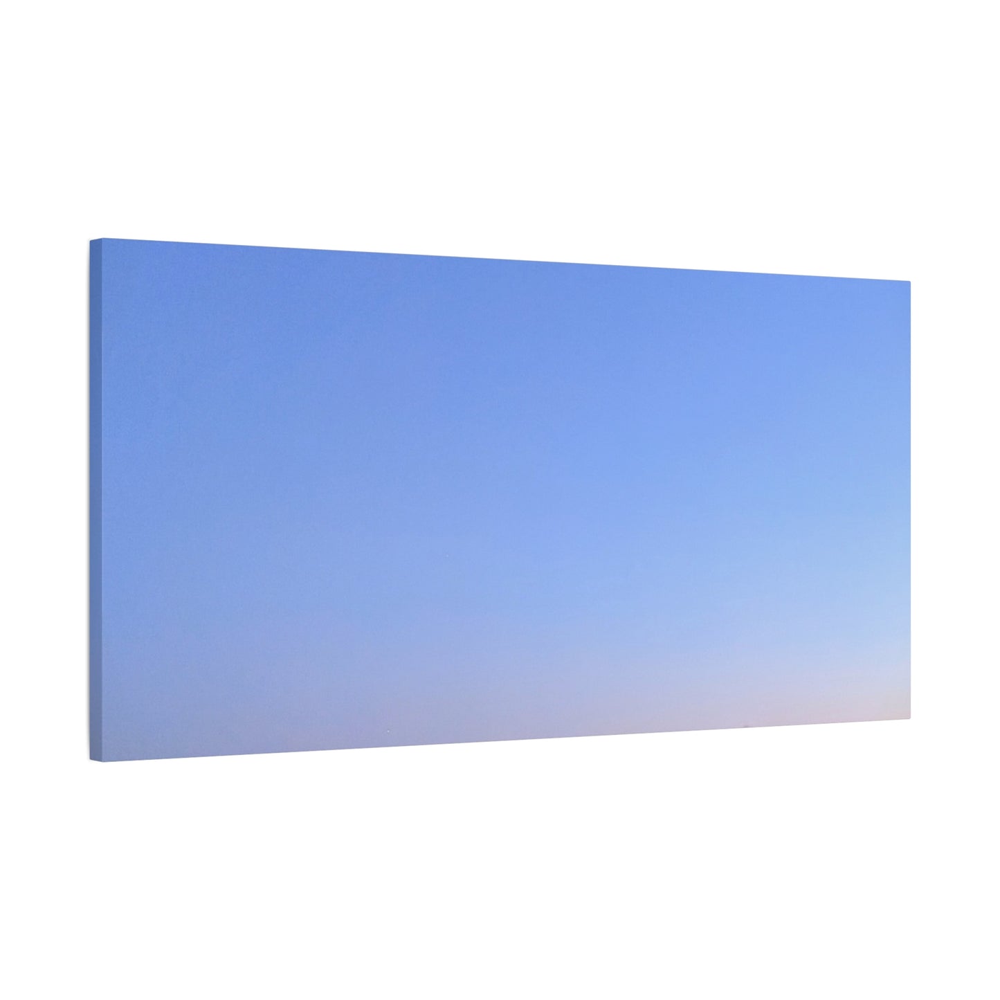 Serene Blue Horizon Matte Canvas Print — Stretched Wall Art