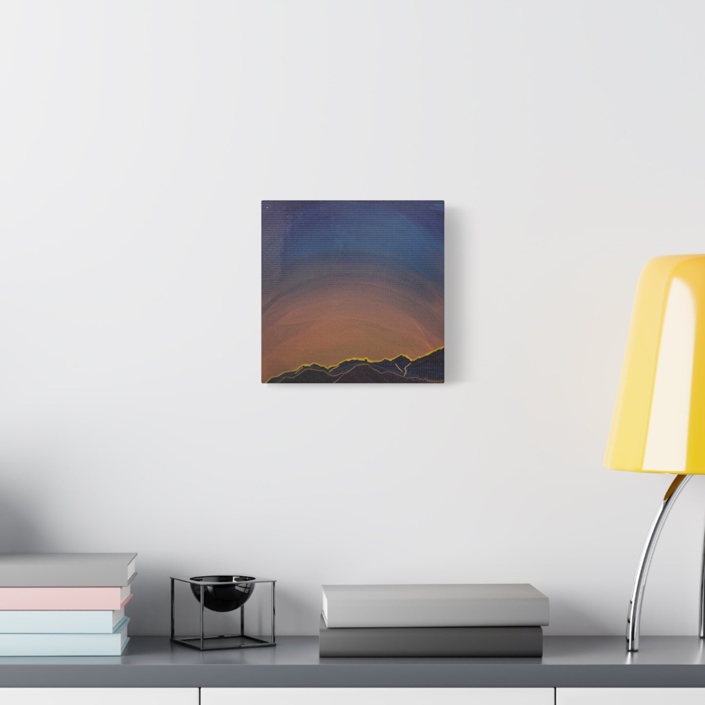 Sunset Mountain Canvas Wall Art - first light — Matte Stretched Landscape Print