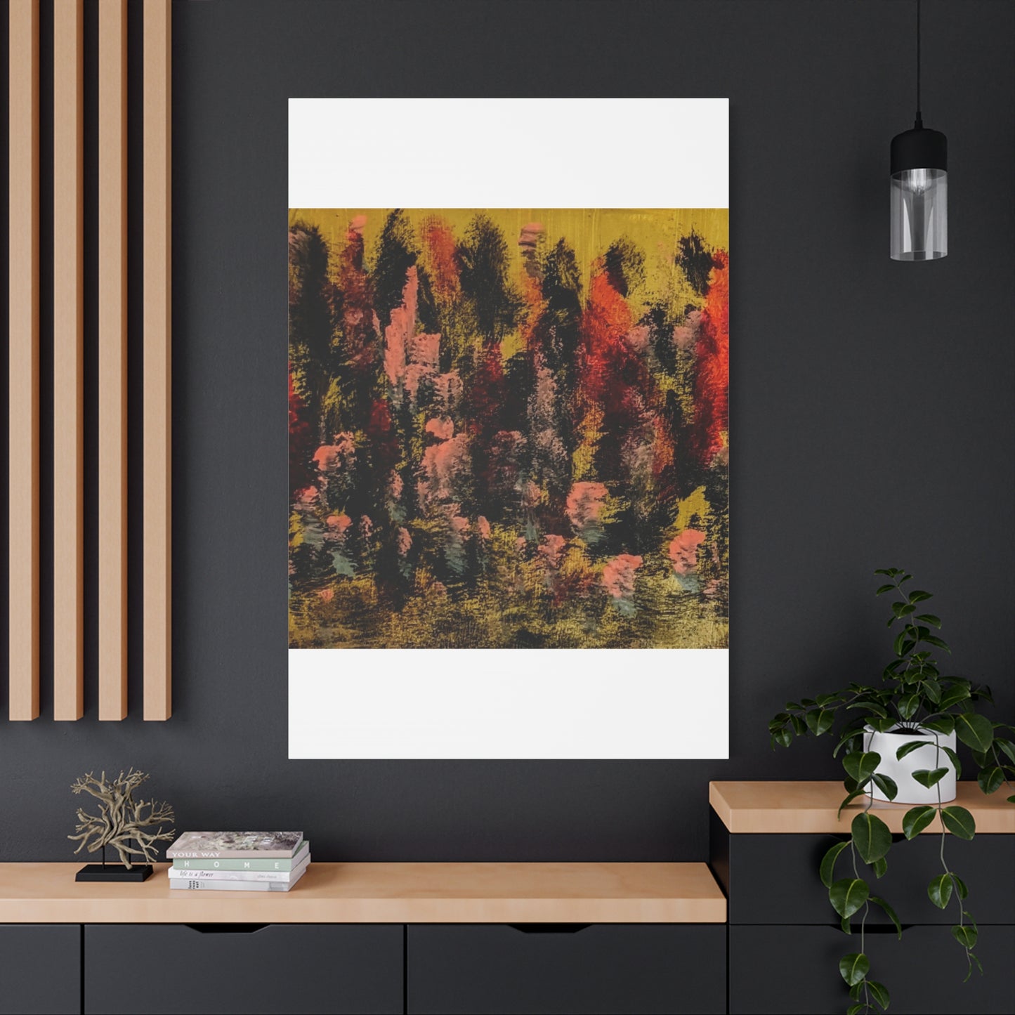 Autumn Forest Abstract — Matte Stretched Canvas
