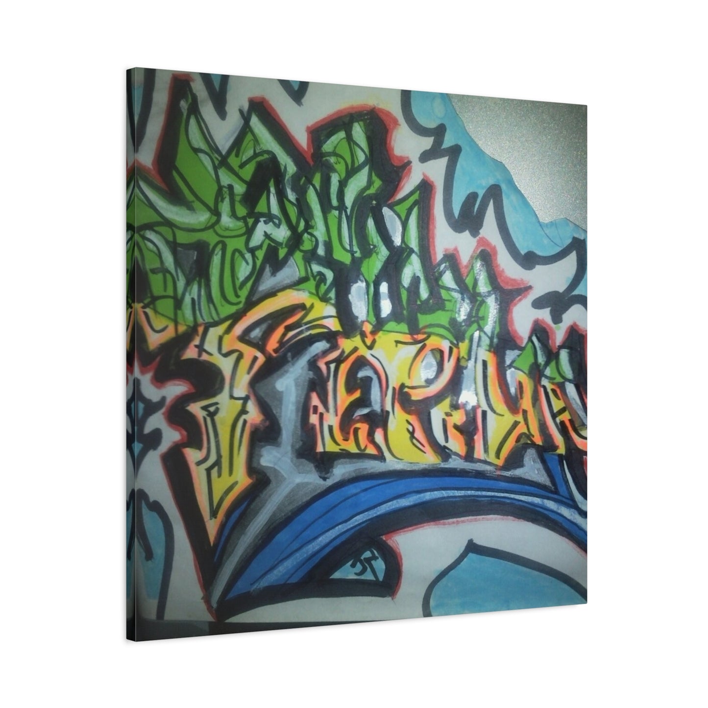 Graffiti Street Art Canvas Print — Urban Colorful Wall Decor