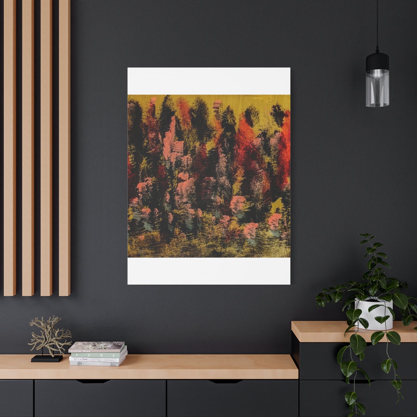 Autumn Forest Abstract — Matte Stretched Canvas