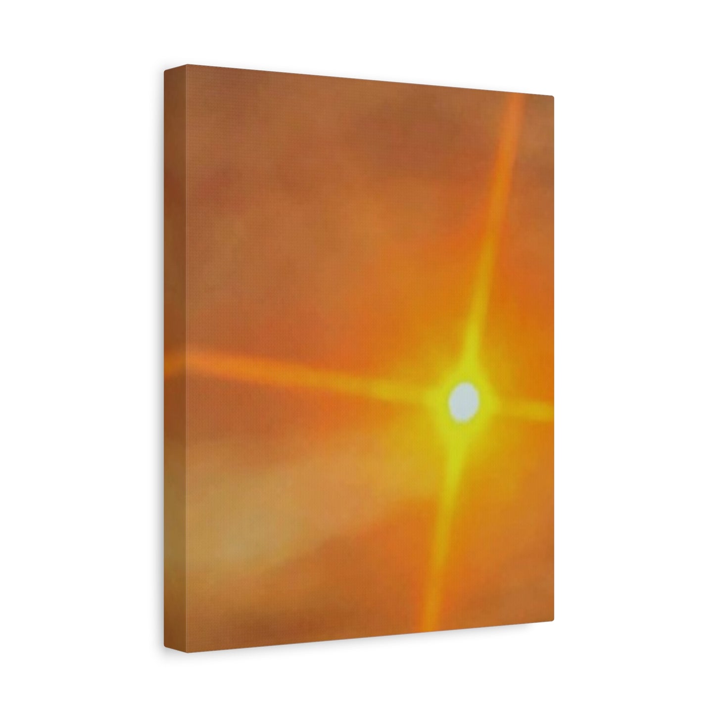 Sunburst Sunset Canvas Print — Warm Abstract Wall Art