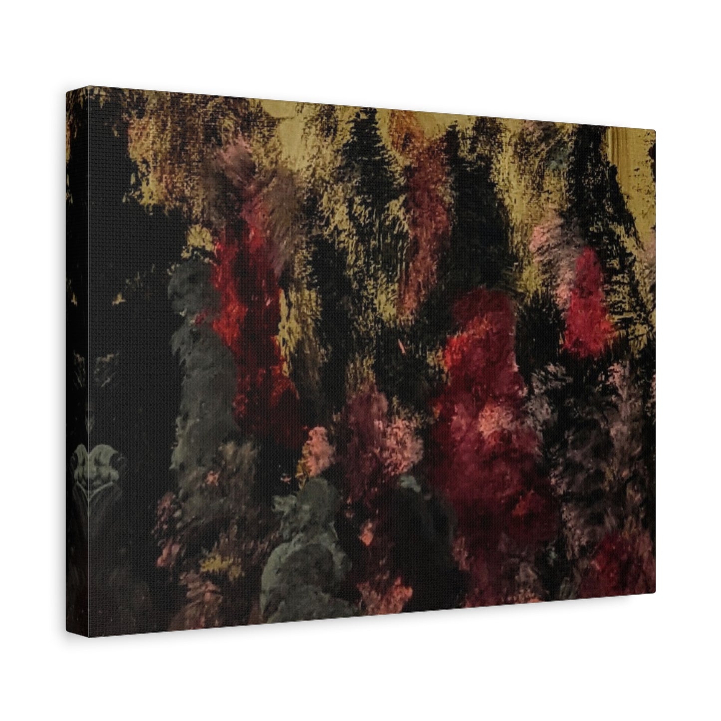 Autumn Forest Nightscape Matte Canvas Print — Stretched 1.25"